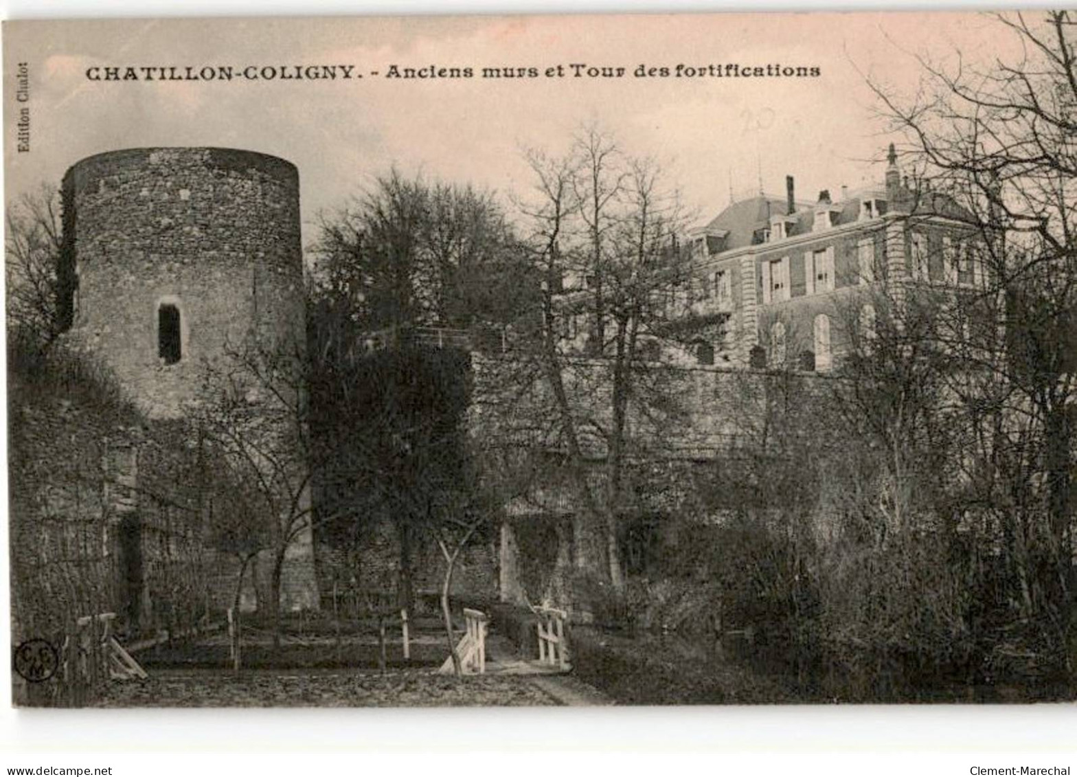 CHATILLON-COLIGNY: Anciens Murs Et Tour Des Fortifications - Très Bon état - Chatillon Coligny