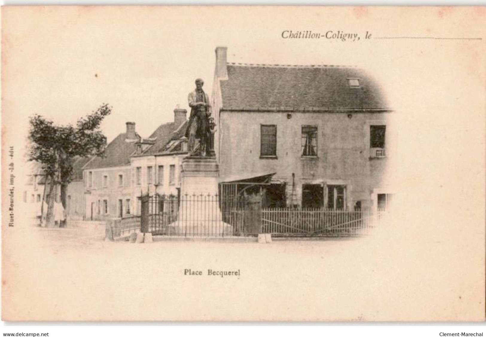 CHATILLON-COLIGNY: Place Becquerel - Très Bon état - Chatillon Coligny