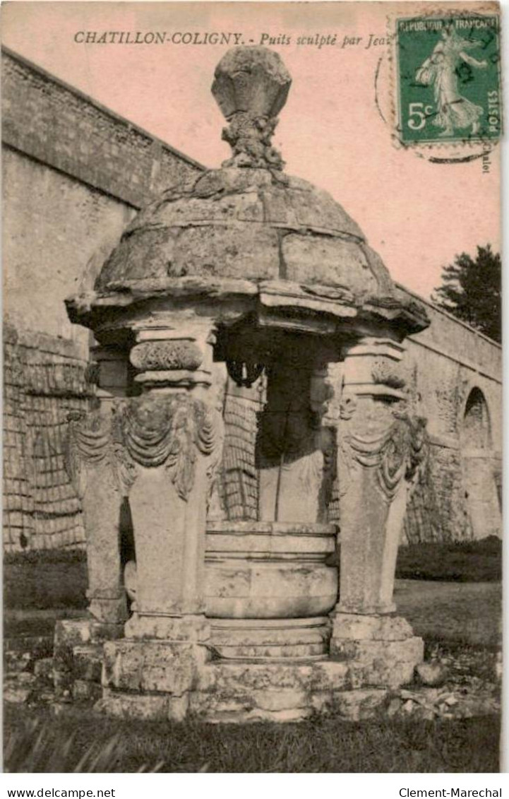 CHATILLON-COLIGNY: Puits Sculpté Par Jean Goujon - Très Bon état - Chatillon Coligny