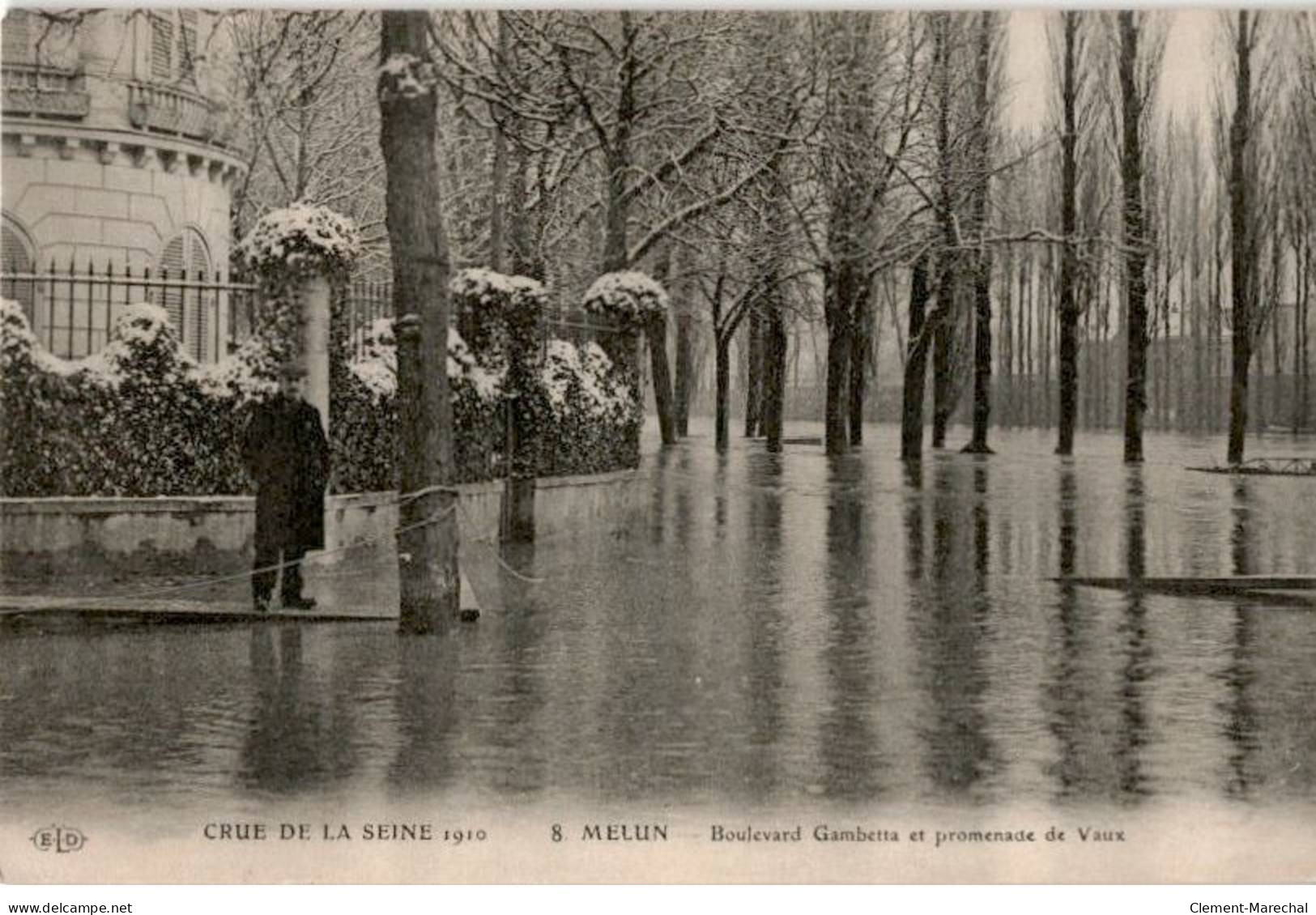 MELUN: Boulevard Gambetta Et Promenade De Vaux - Très Bon état - Melun