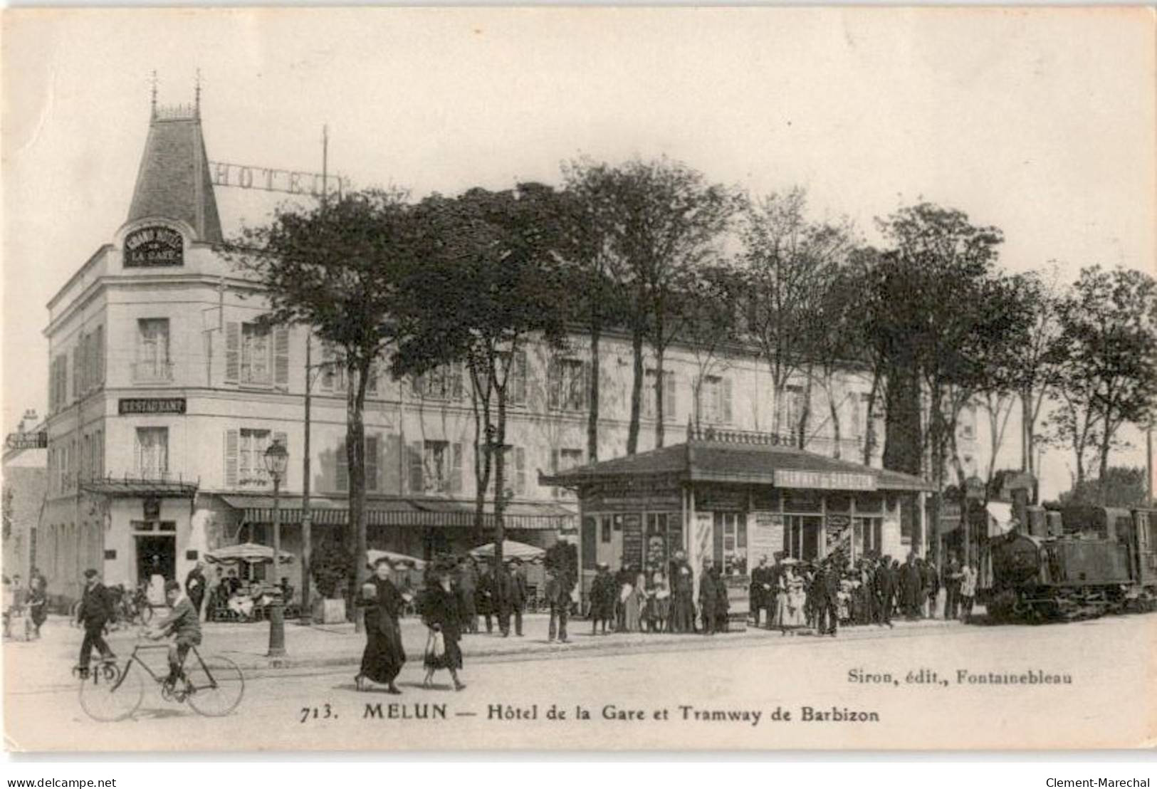 MELUN: Hôtel De La Gare Et Tramway De Barbizon - Très Bon état - Melun