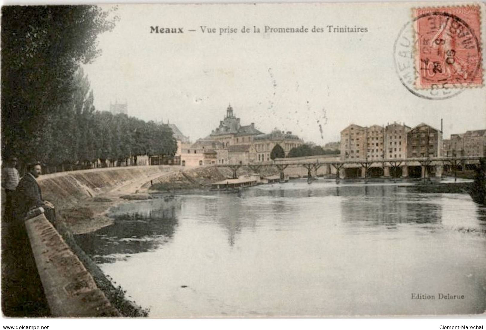 MEAUX: Vue Prise De A Promenade Des Trinitaires - Très Bon état - Meaux