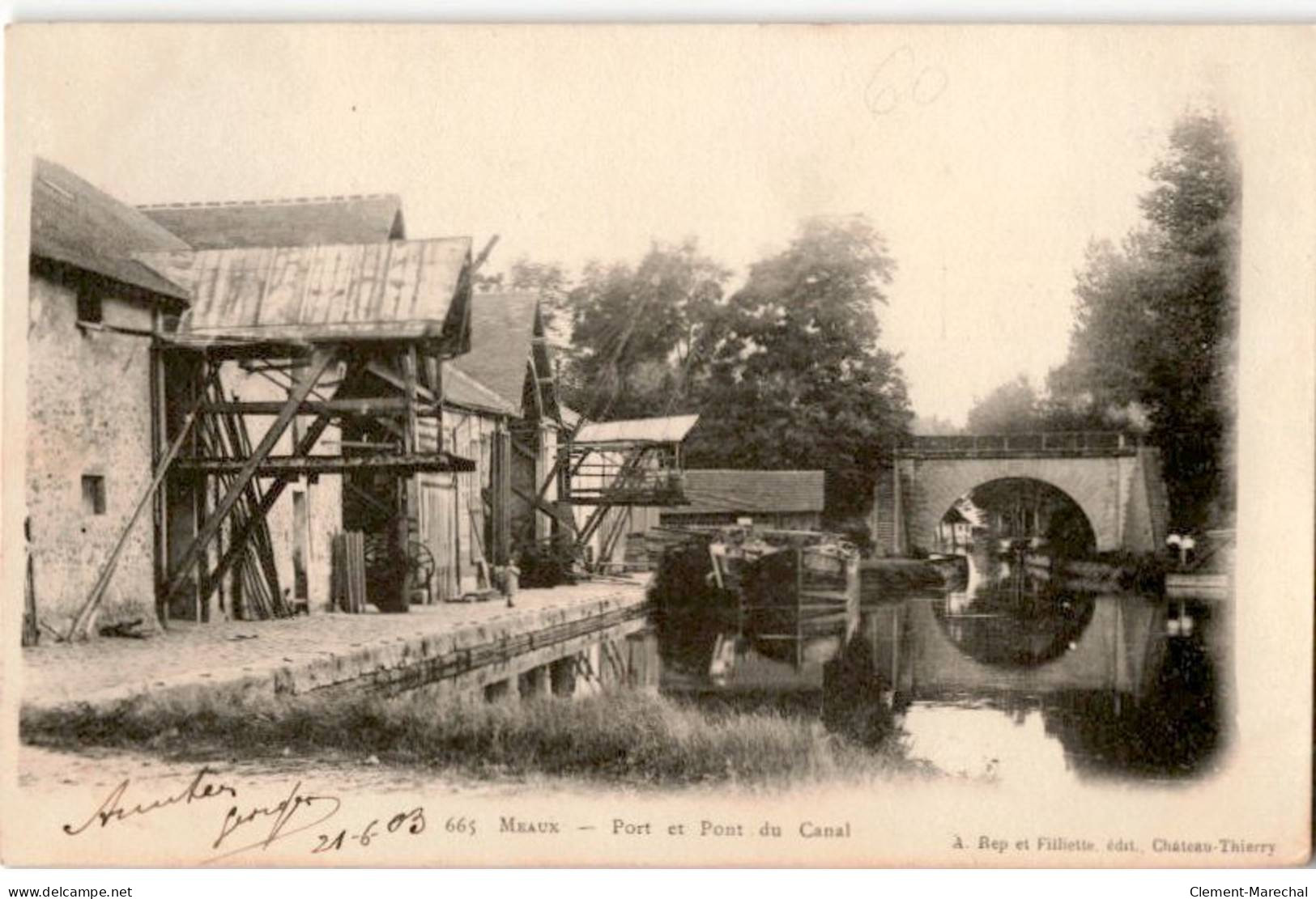 MEAUX: Port Et Pont Du Canal - Très Bon état - Meaux