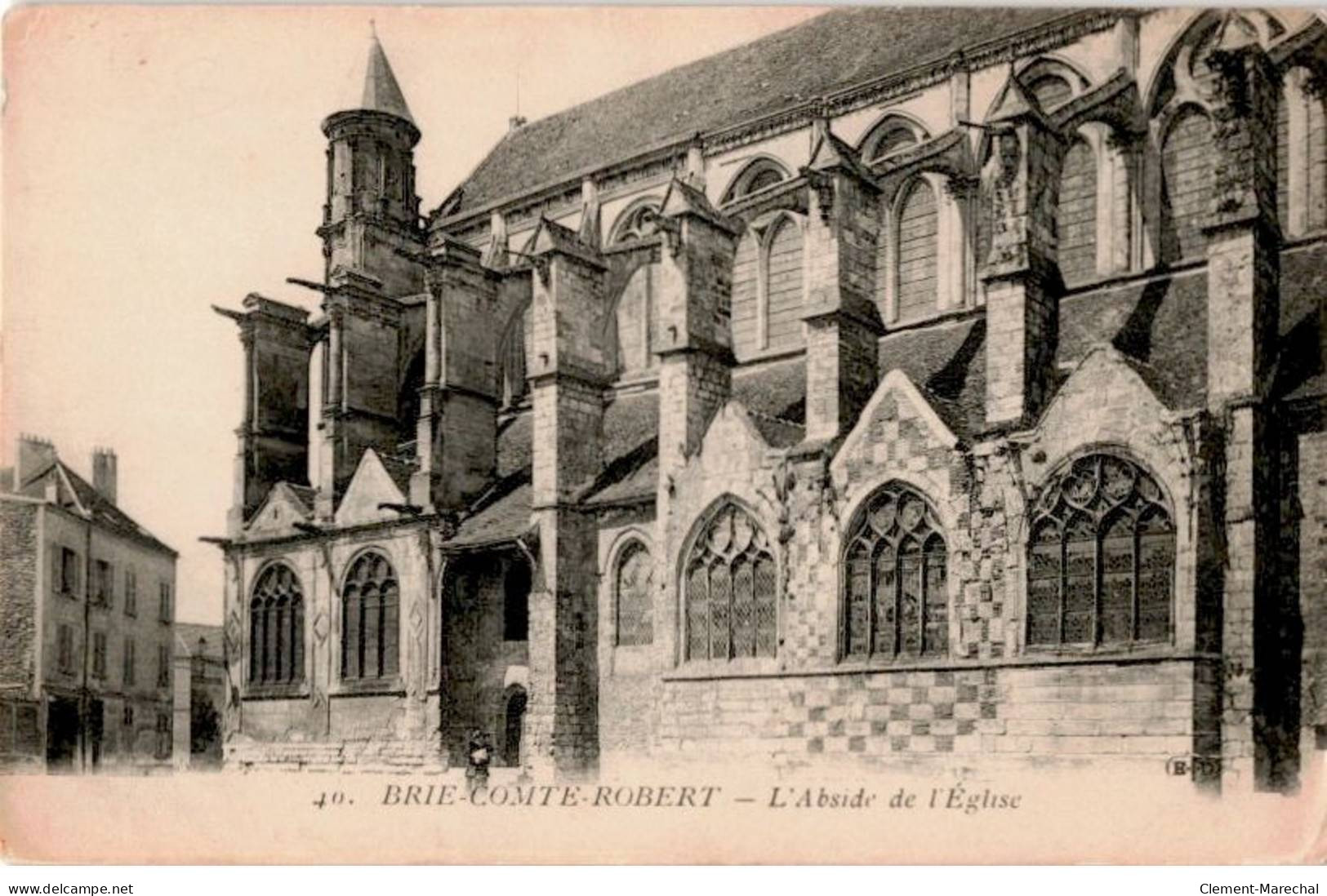 BRIE-COMTE-ROBERT: L'abside De L'église - Très Bon état - Brie Comte Robert