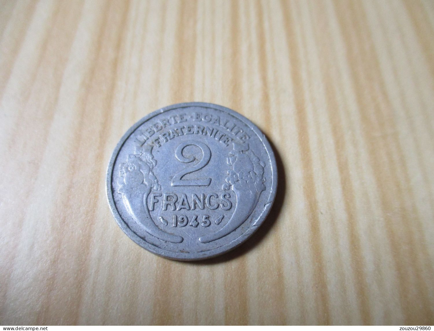 France - 2 Francs Morlon 1945 Alu.N°972. - 2 Francs
