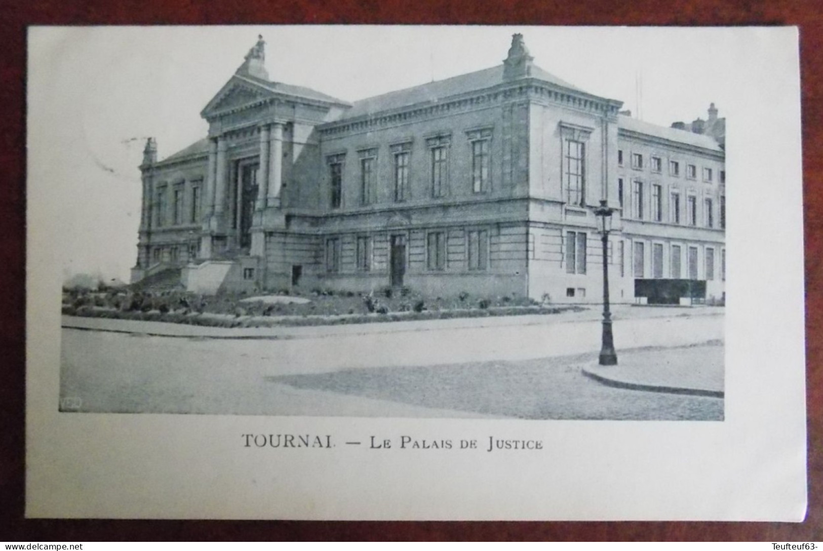 Cpa Tournai : Le Palais De Justice - Leuze 1903 - Doornik