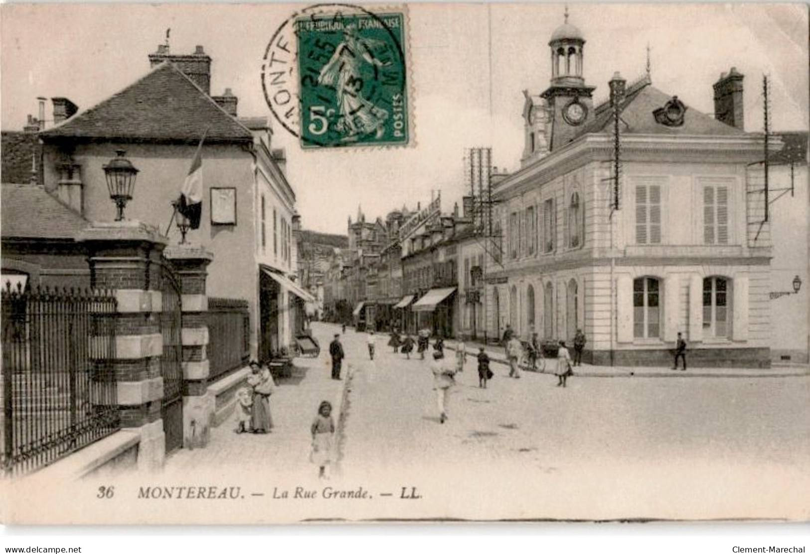 MONTEREAU-FAUT-YONNE: La Rue Grande - état - Montereau