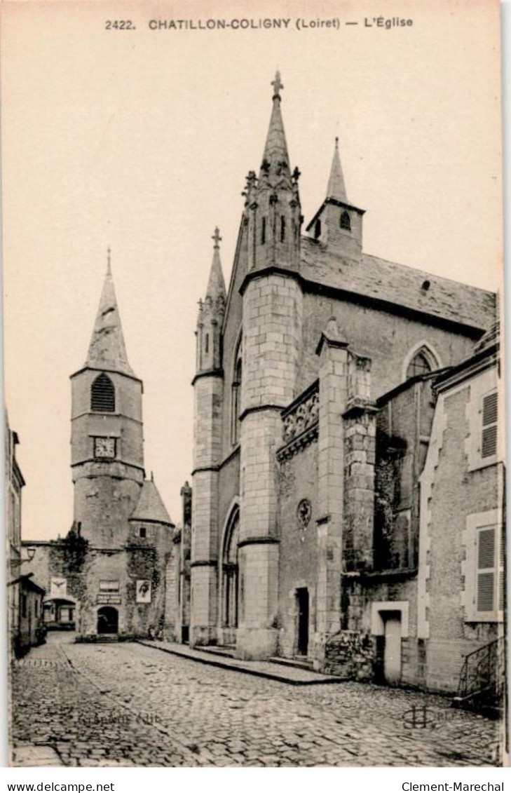 CHATILLON-COLIGNY: L'église - Très Bon état - Chatillon Coligny