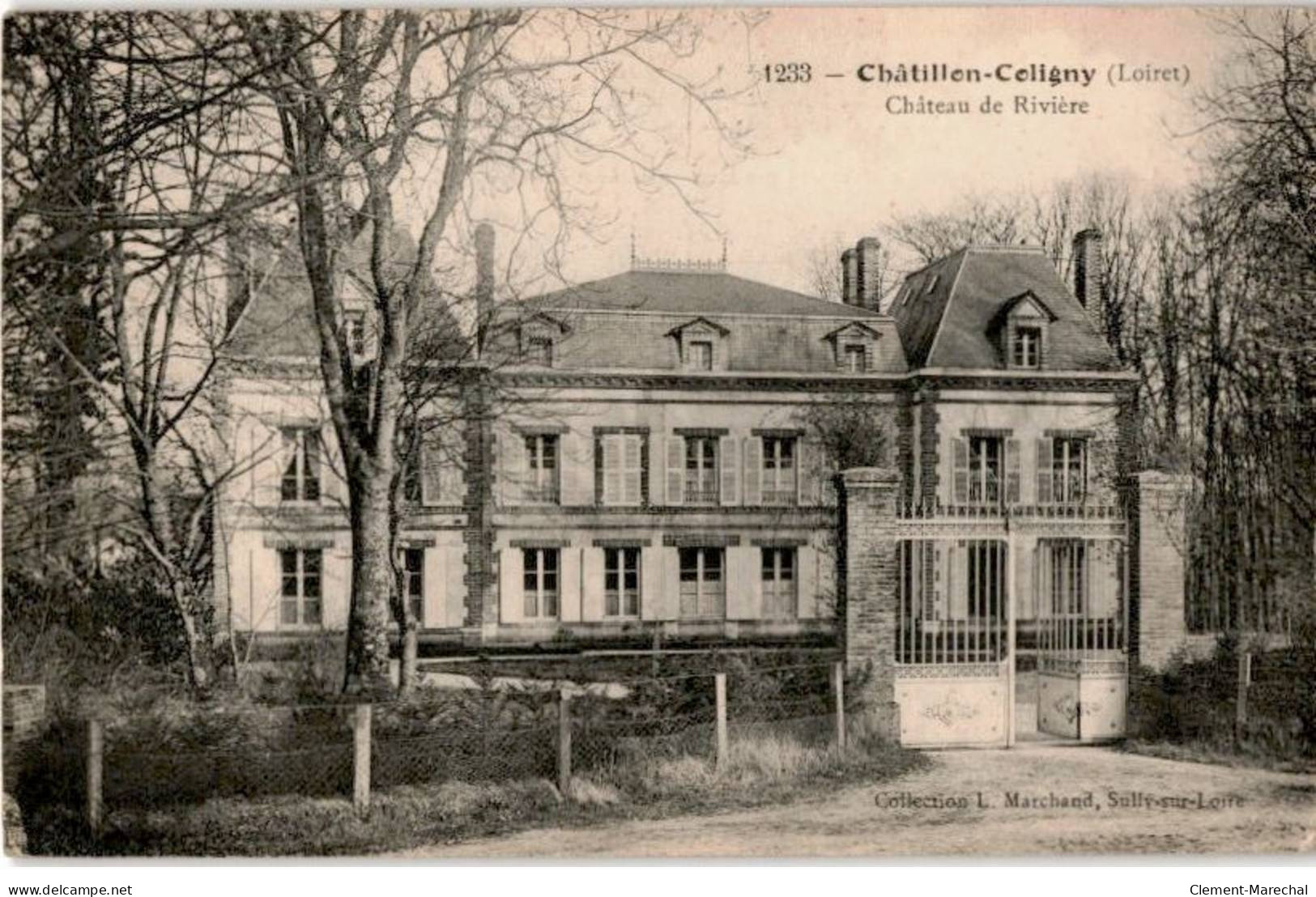CHATILLON-COLIGNY: Château De Rivière - Très Bon état - Chatillon Coligny