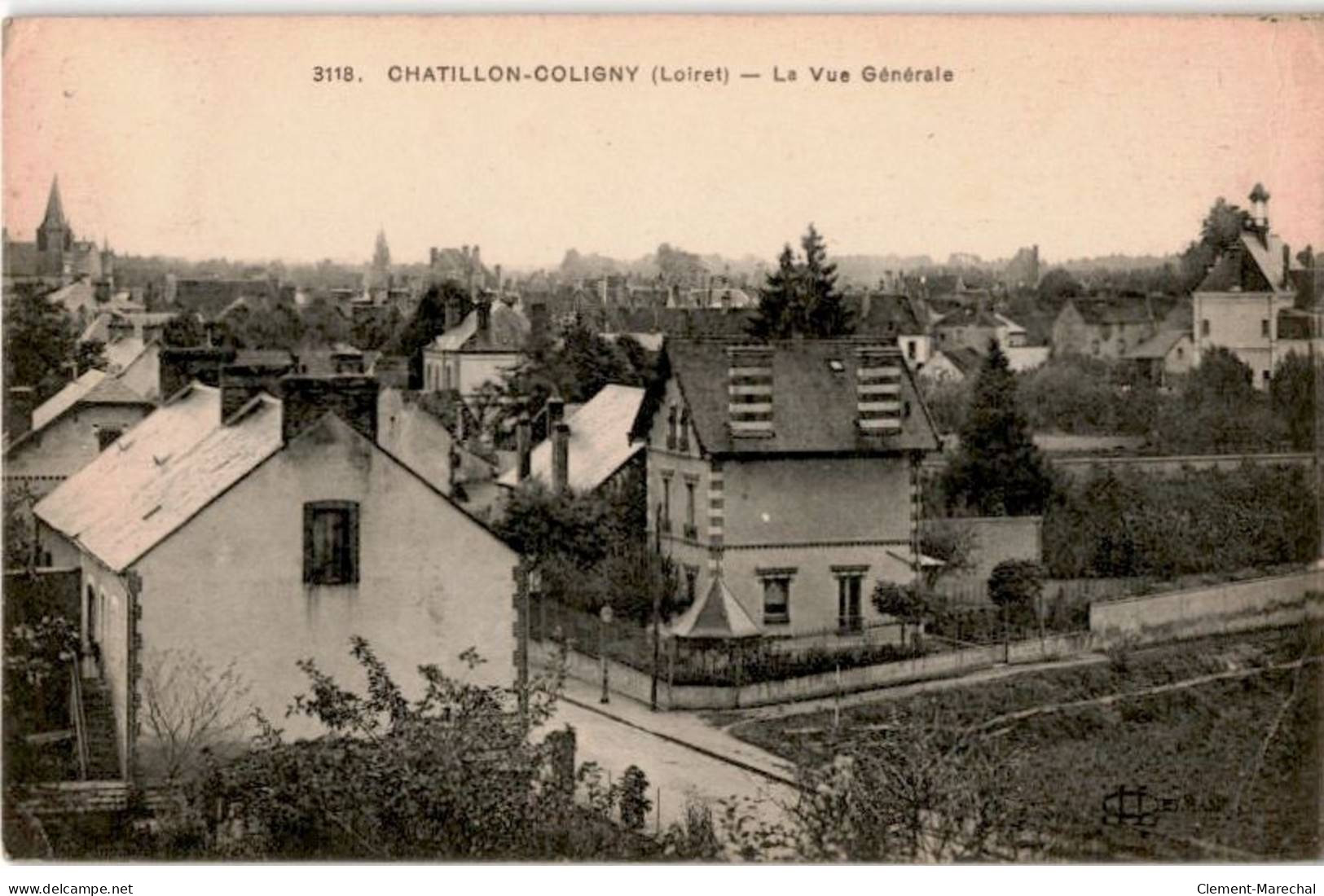 CHATILLON-COLIGNY: La Vue Générale - état - Chatillon Coligny