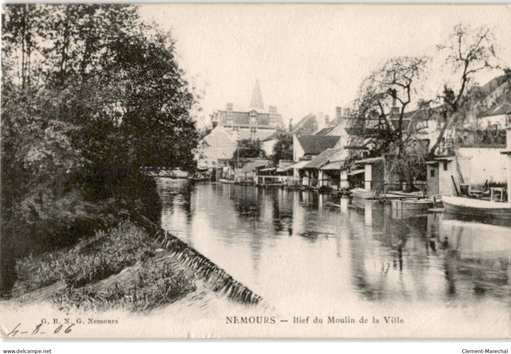 NEMOURS: Bief Du Moulin De La Ville - Très Bon état - Nemours