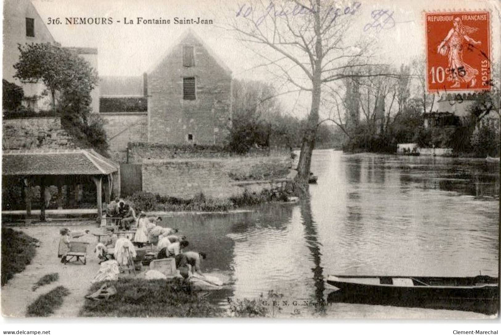 NEMOURS: La Fontaine Saint-jean - Très Bon état - Nemours