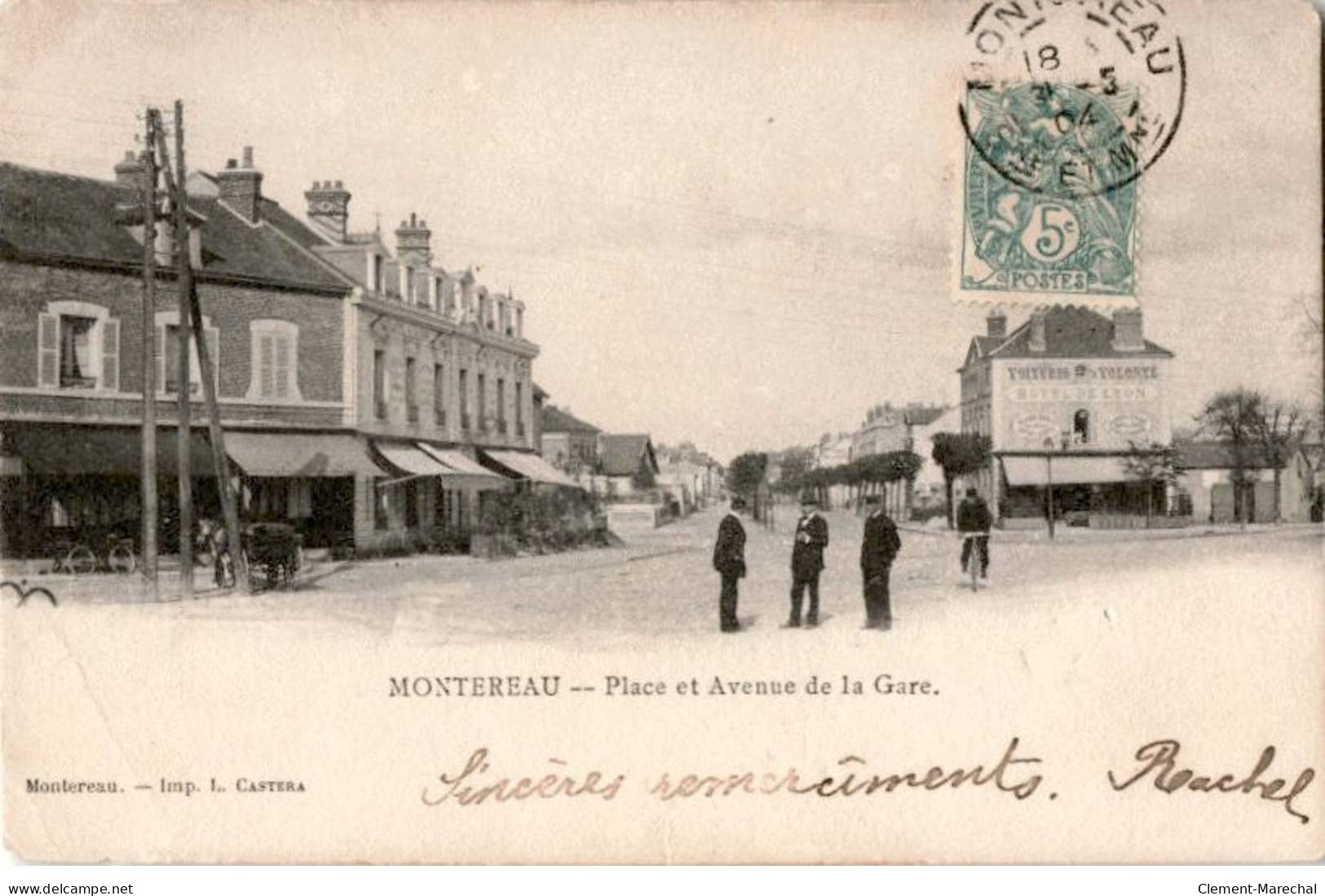 MONTEREAU: Place Et Avenue De La Gare - état - Montereau