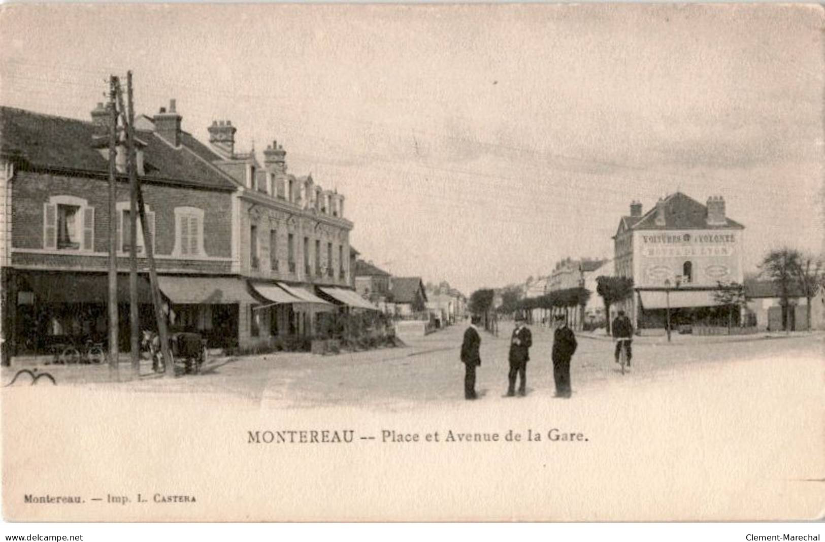 MONTEREAU: Place Et Avenue De La Gare - Très Bon état - Montereau