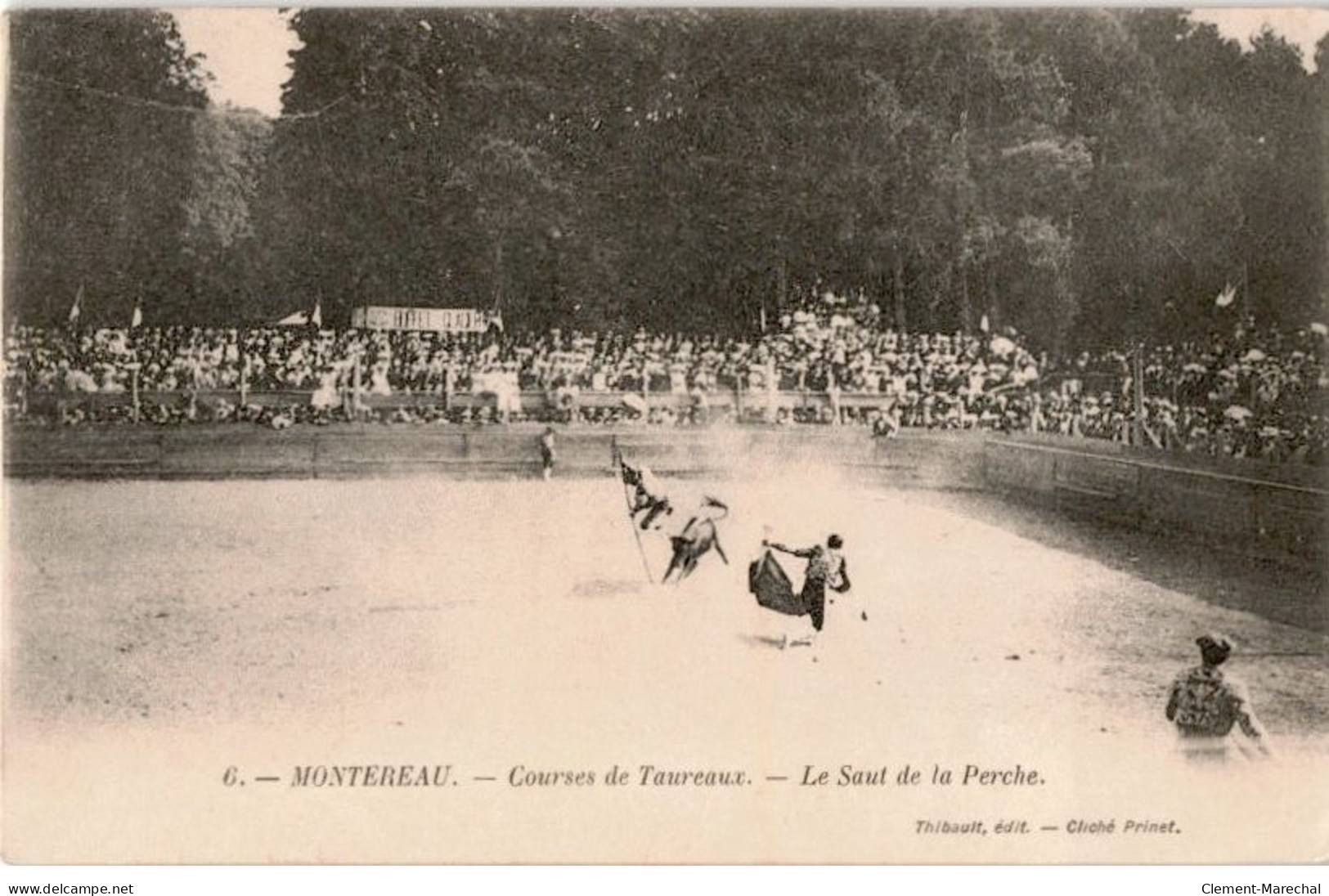 MONTEREAU: Courses De Taureaux, Le Saut De La Perche - Très Bon état - Montereau