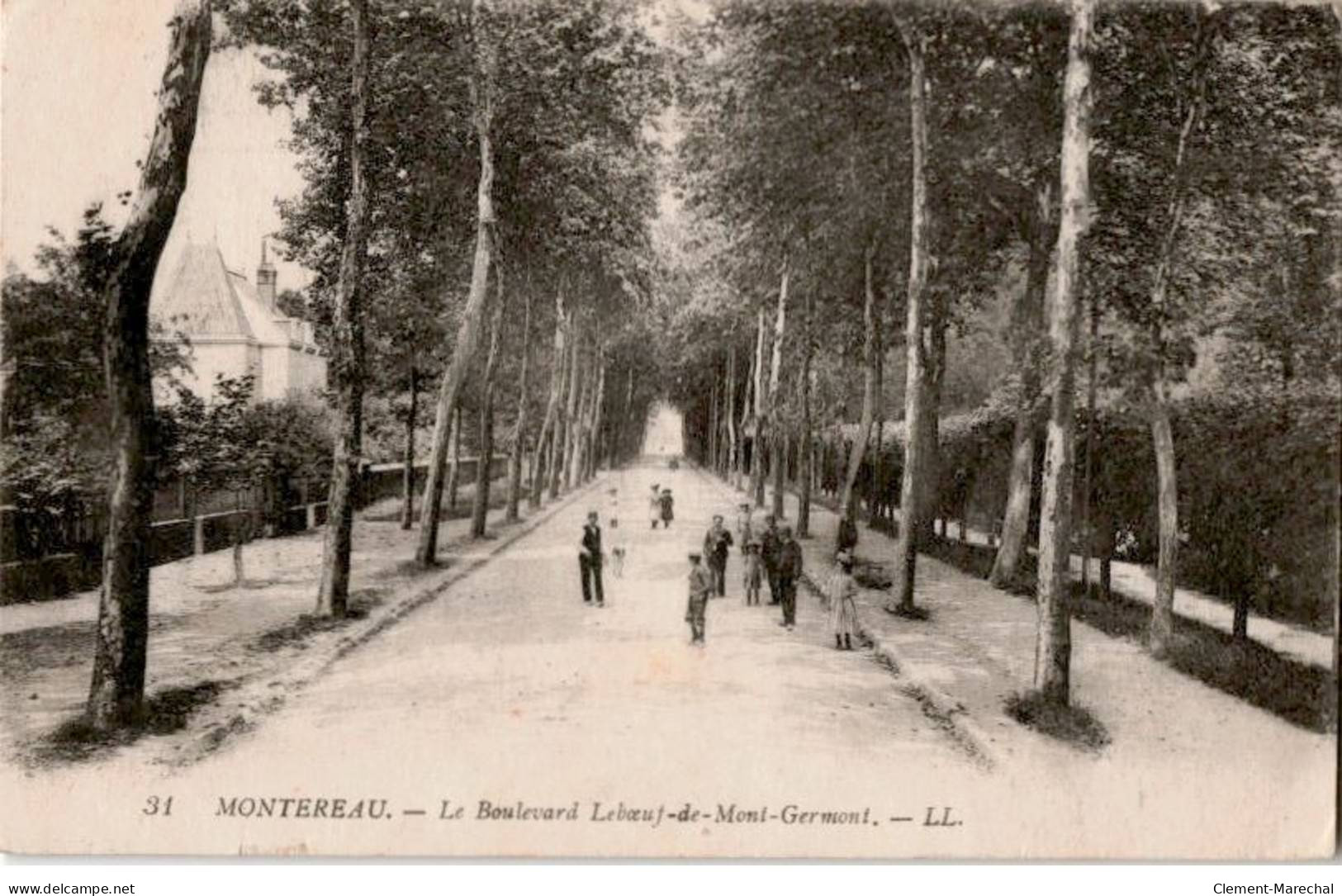 MONTEREAU: Le Boulevard Leboeuf-de-mont-germont - Très Bon état - Montereau