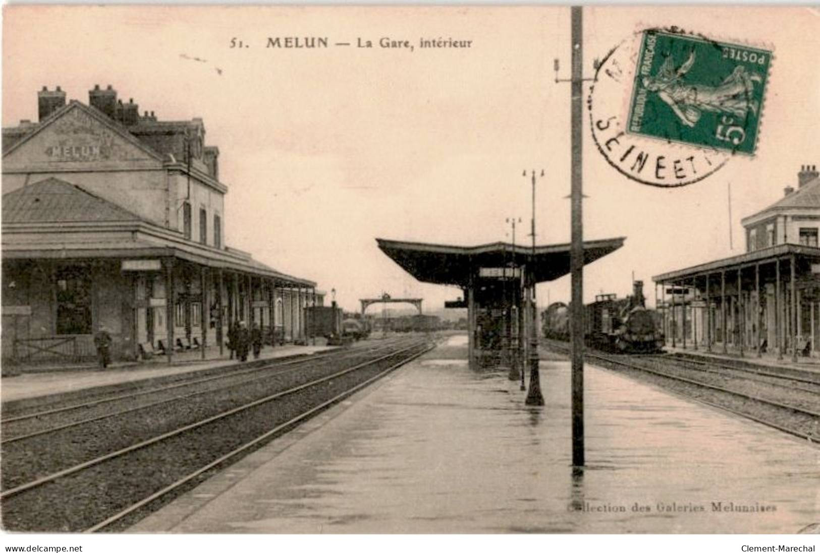 MELUN: La Gare, Intérieur - Très Bon état - Melun