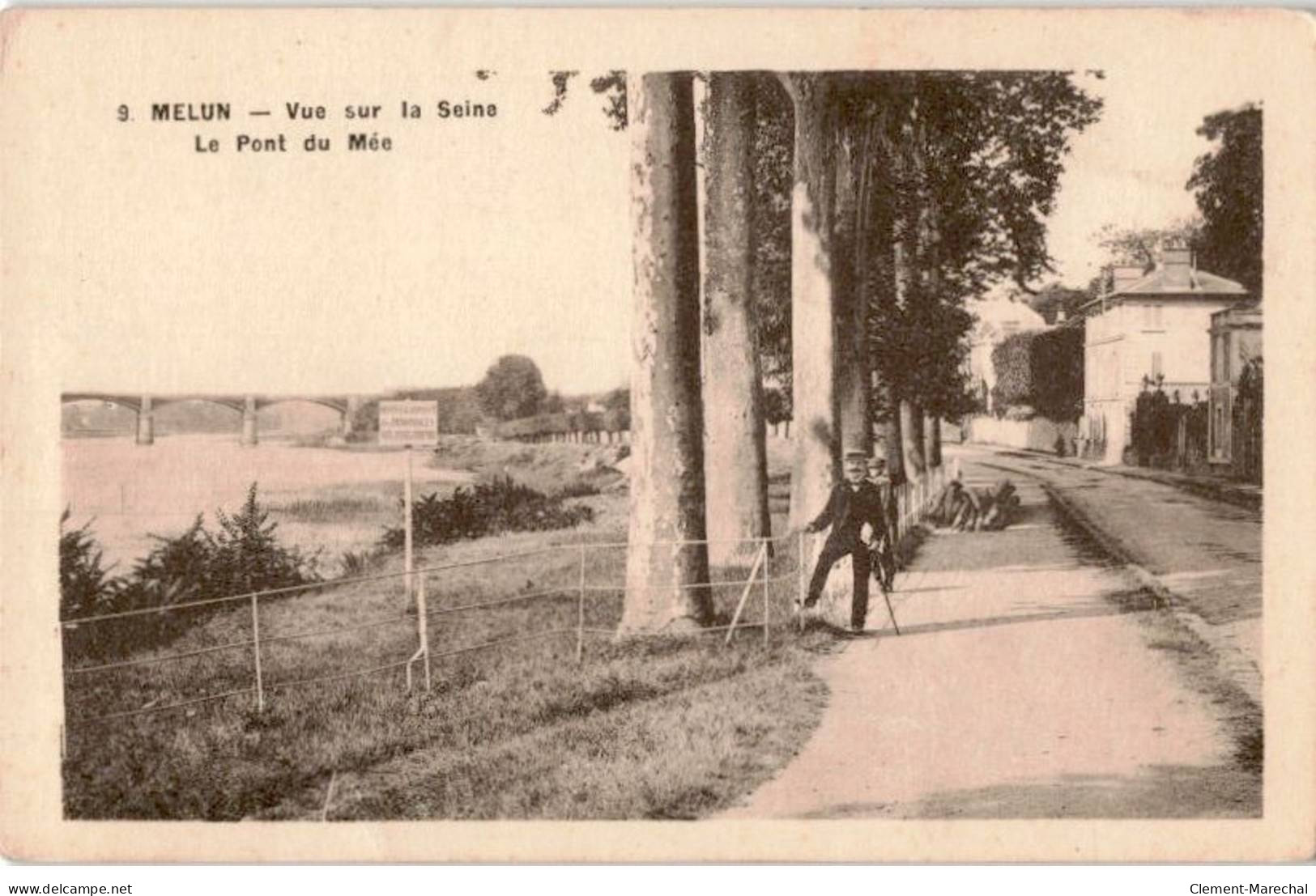 MELUN: Vue Sur La Seine Le Pont Du Mée - Très Bon état - Melun