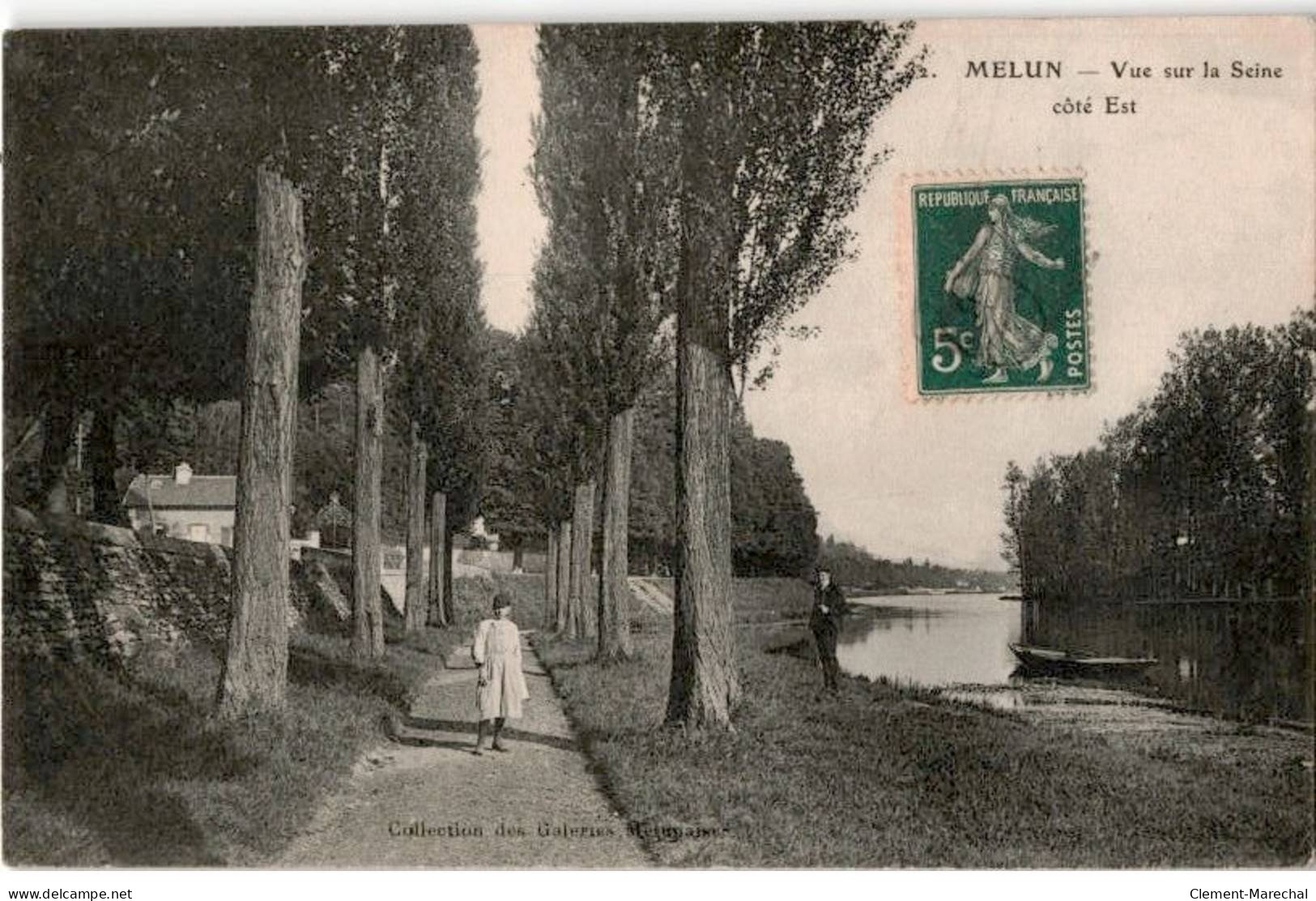 MELUN: Vue Sur La Seine Côté Est - Très Bon état - Melun