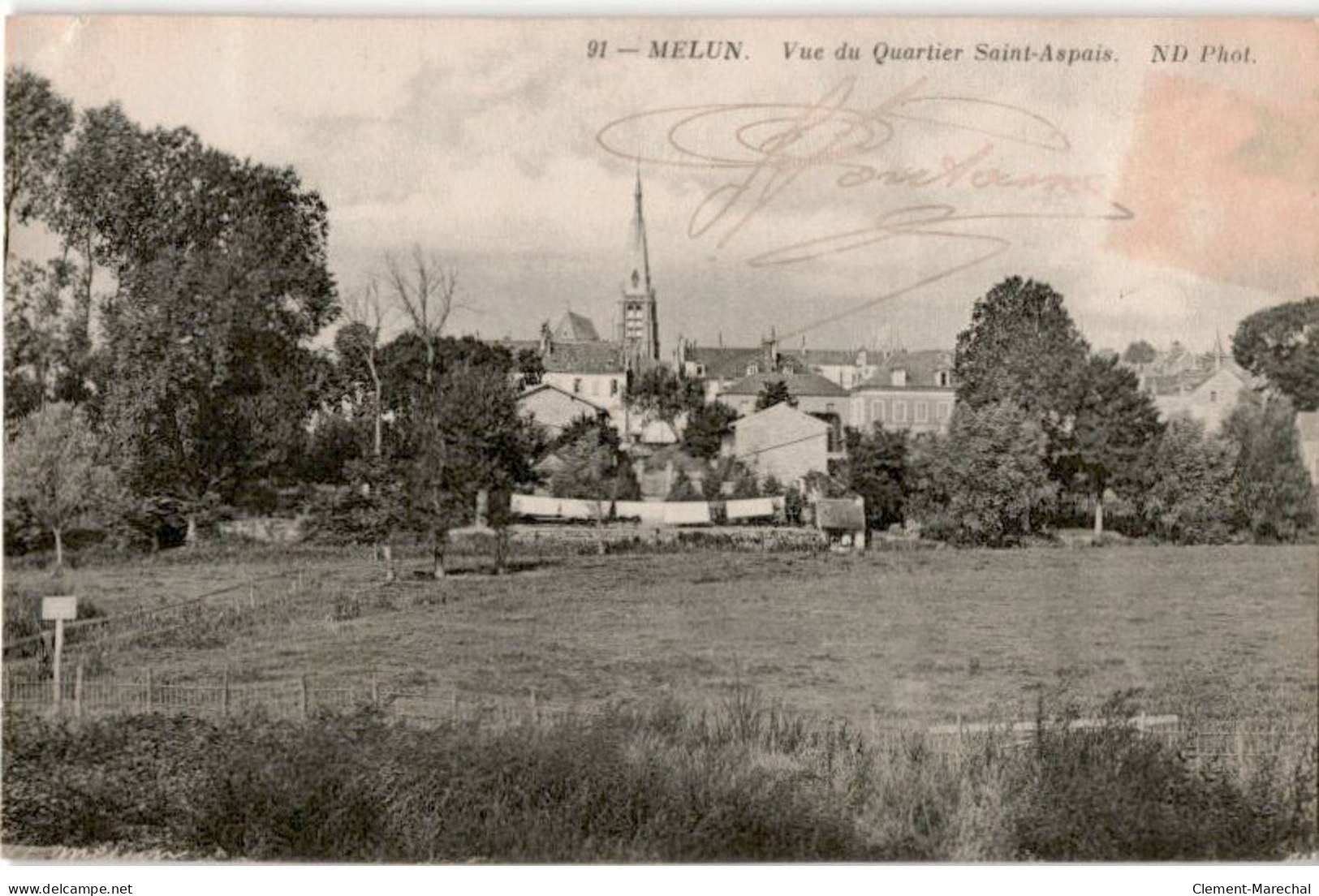 MELUN: Vue Du Quartier Saint-aspais - Très Bon état - Melun