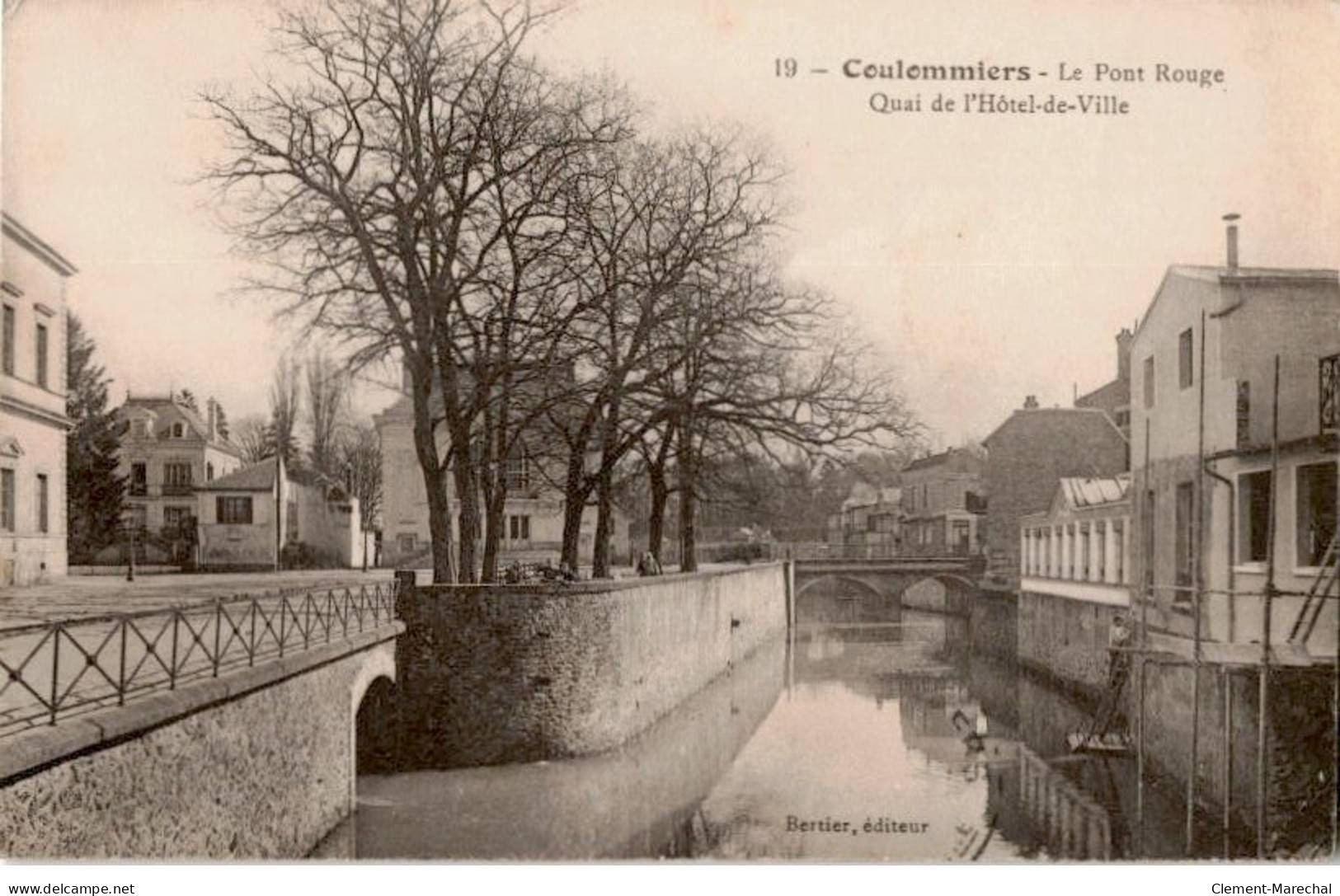 COULOMMIERS: Le Pont Rouge Quai De L'hôtel-de-ville - Très Bon état - Coulommiers