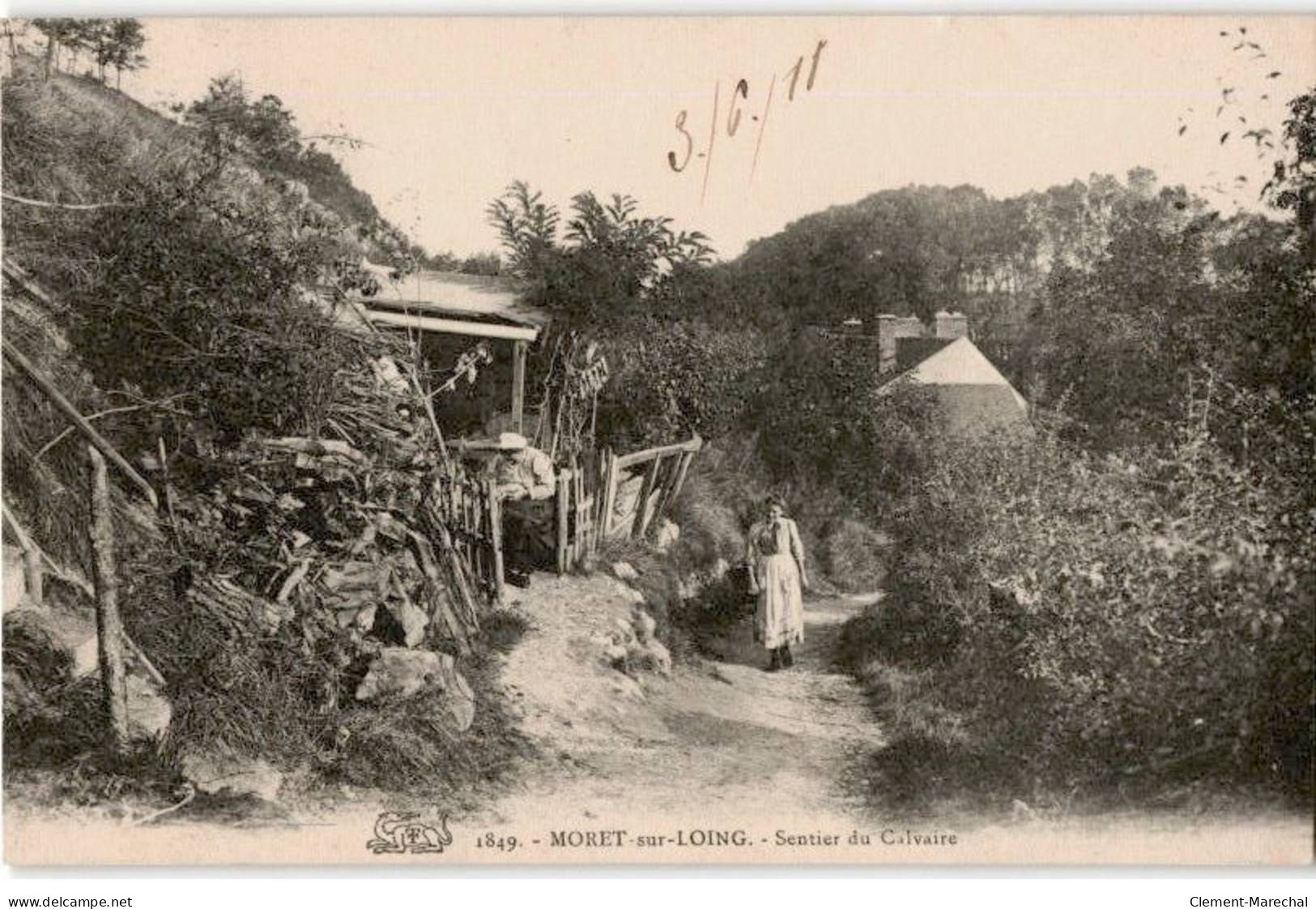 MORET-sur-LOING: Sentier Du Calvaire - Très Bon état - Moret Sur Loing