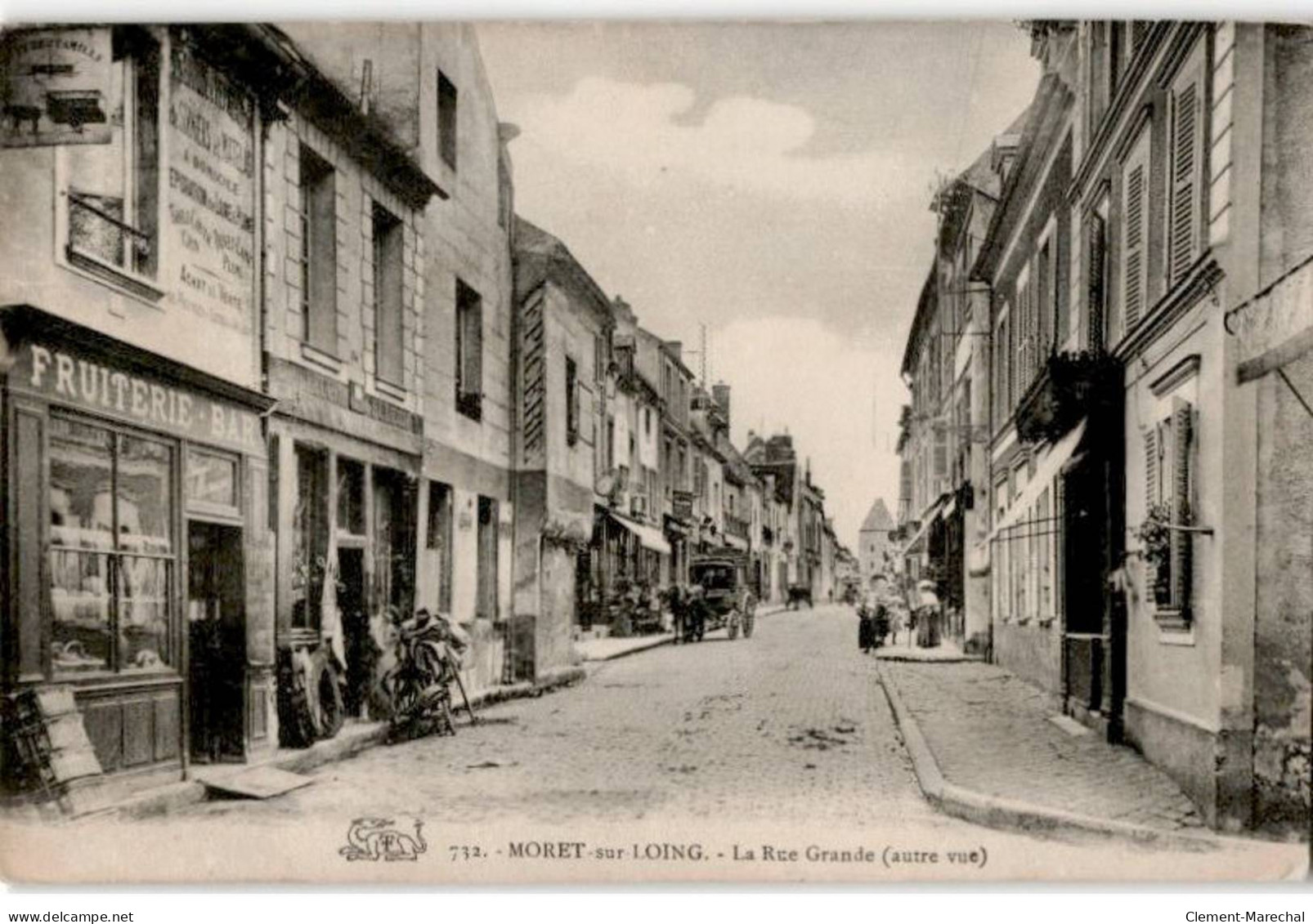 MORET-sur-LOING: La Rue Grande Autre Vue - Très Bon état - Moret Sur Loing