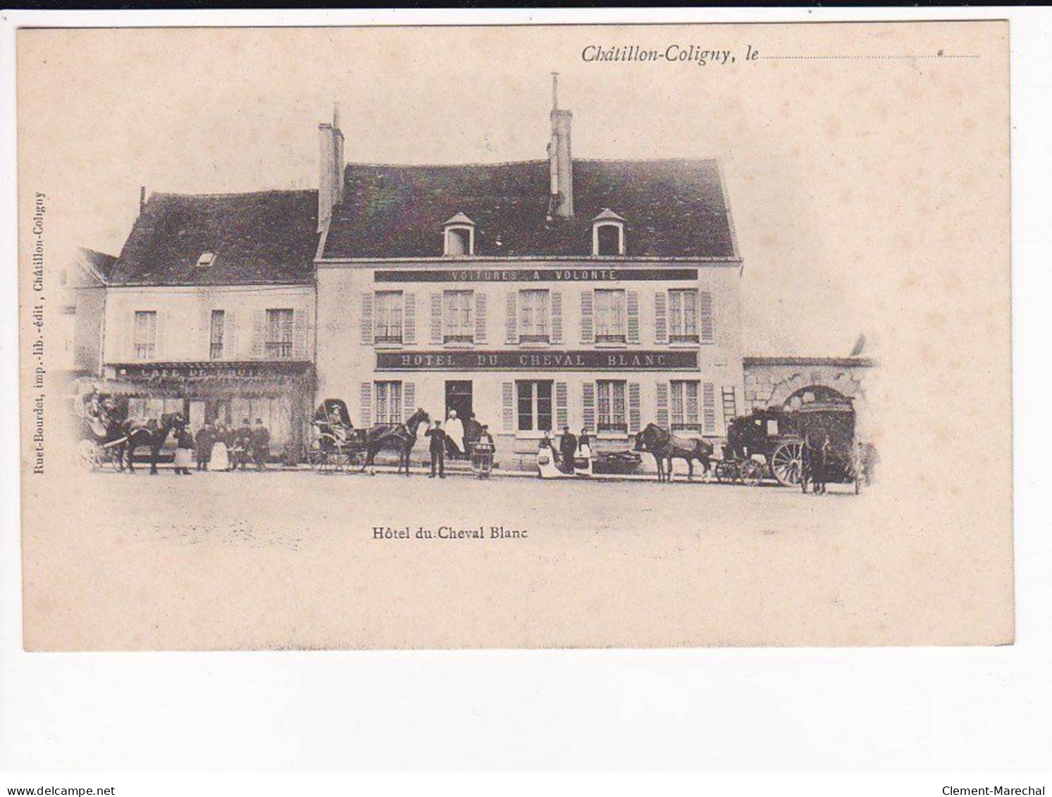 CHATILLON-COLIGNY - Hôtel Du Cheval Blanc - Très Bon état - Chatillon Coligny