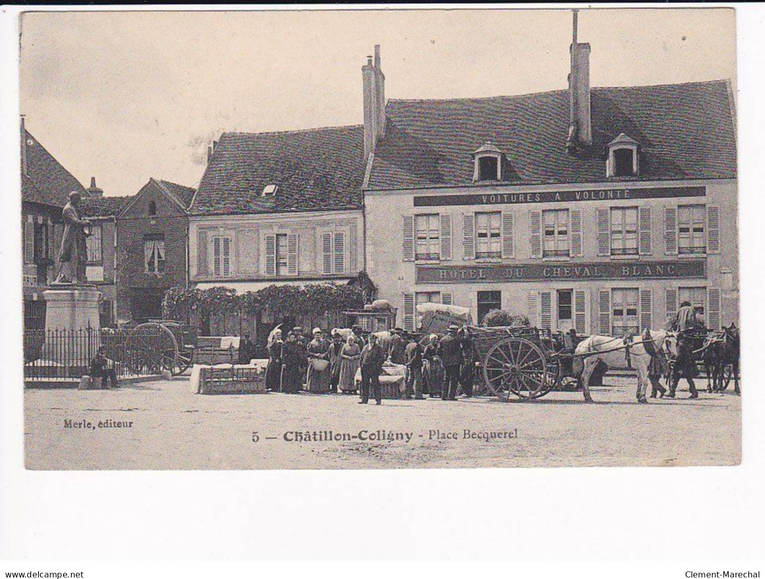 CHATILLON-COLIGNY - Place Becquerel - Très Bon état - Chatillon Coligny