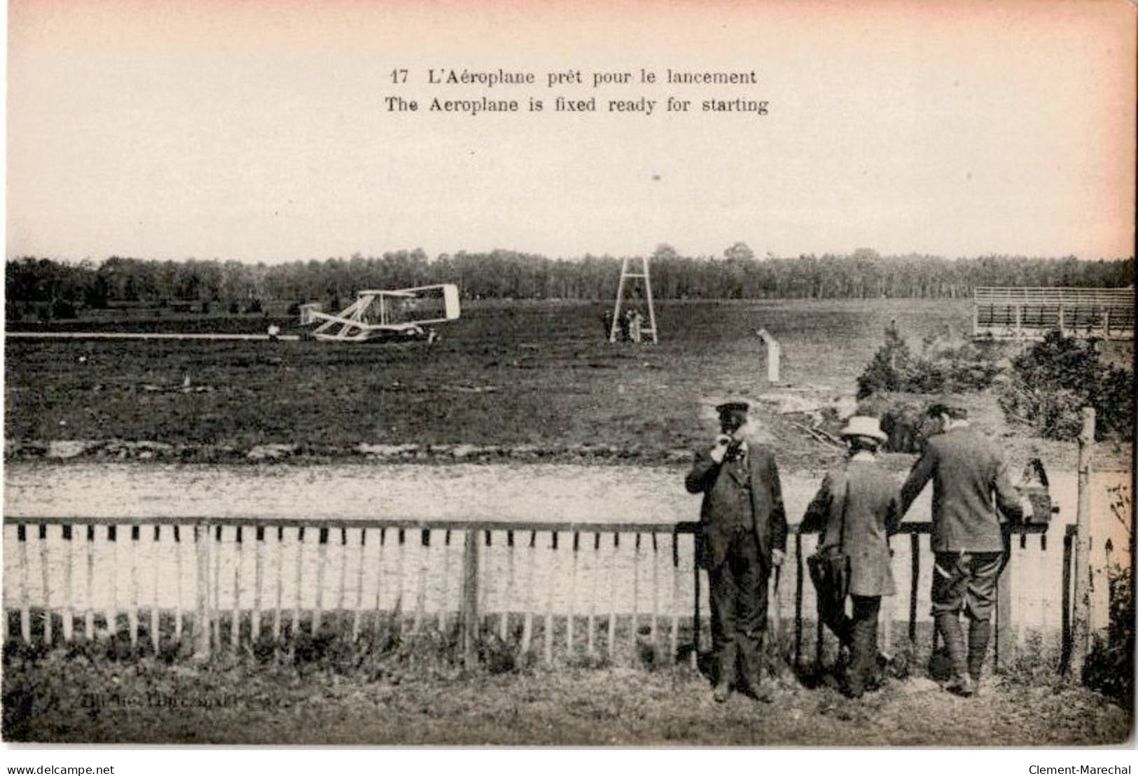 AVIATION: L'aéroplane Prêt Pour Le Lancement - Très Bon état - ....-1914: Precursores