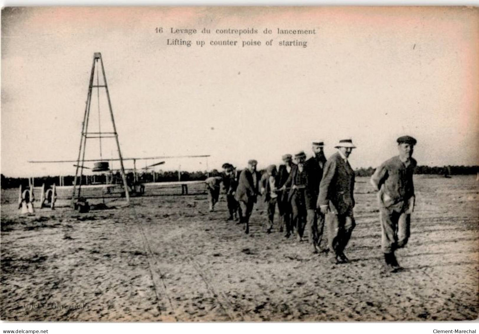 AVIATION: Levage Du Contrepoids De Lancement - Très Bon état - ....-1914: Precursors