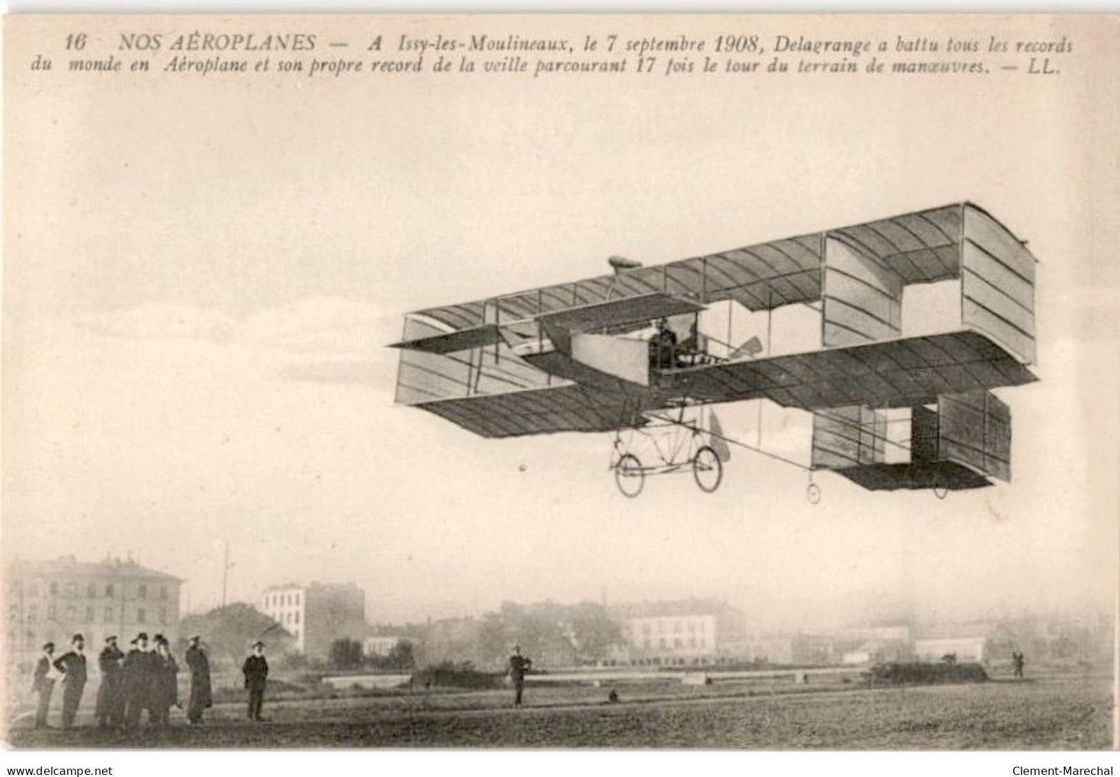 AVIATION: Delagrange A Battu Tous Les Records Du Monde En Aéroplane Et Son Propre Record De La Veille - Très Bon état - ....-1914: Vorläufer
