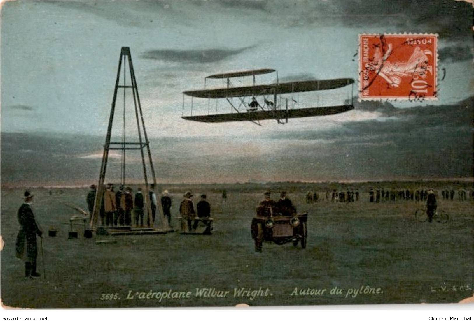 AVIATION: L'aéroplane Wilbur Wright, Autour Du Pylône - Très Bon état - ....-1914: Precursors