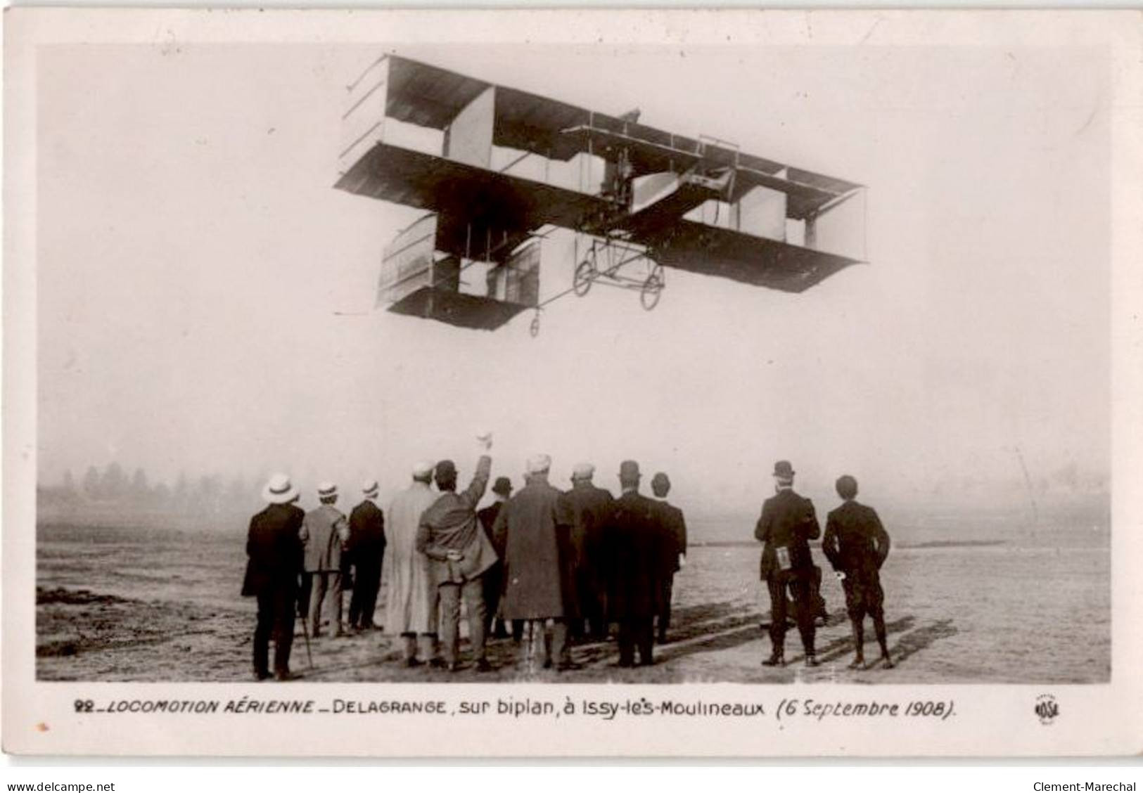 AVIATION: Locomotion Aérienne Delagrange Sur Biplan à Issy-les-moulineaux 6 Septembre 1908 - Très Bon état - ....-1914: Précurseurs