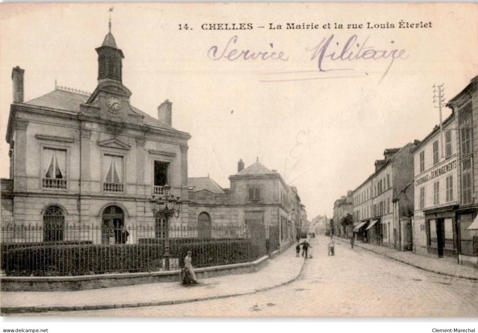 CHELLES: La Mairie Et La Rue Louis éterlet - Très Bon état - Chelles