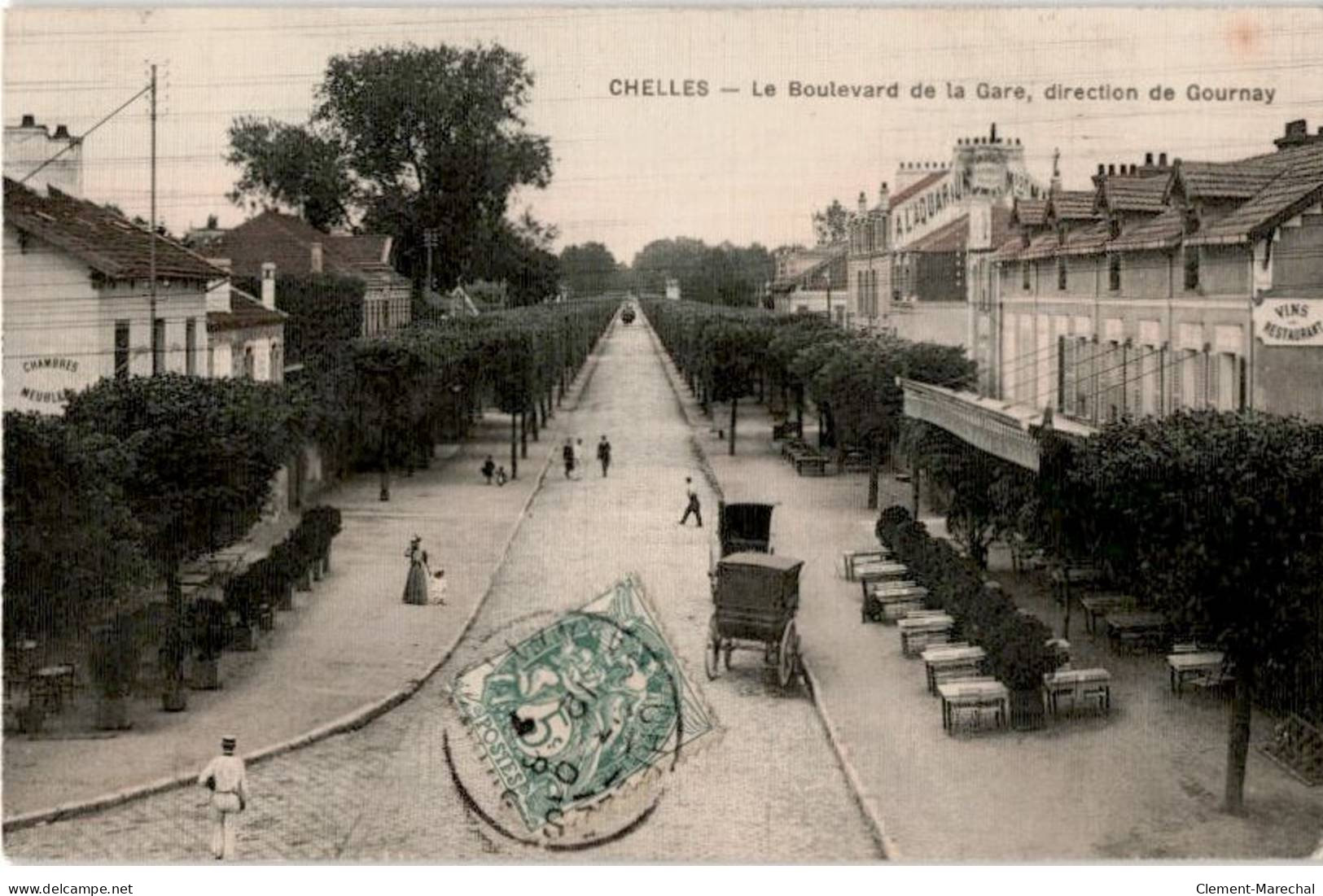 CHELLES: Le Boulevard De La Gare, Direction De Gournay - Très Bon état - Chelles