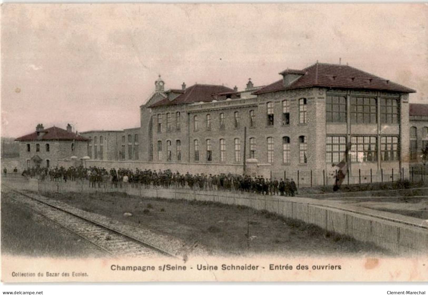 CHAMPAGNE-sur-SEINE: Usine Schneider Entrée Des Ouvriers - Très Bon état - Champagne Sur Seine