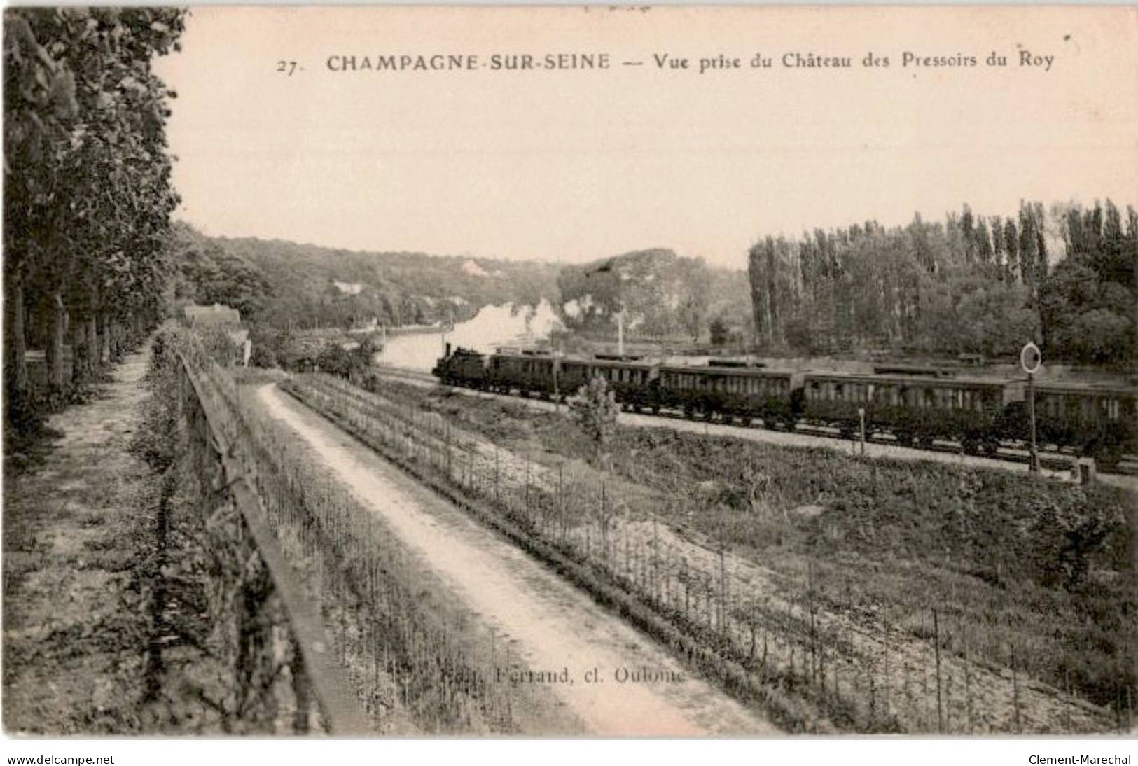 CHAMPAGNE-sur-SEINE: Vue Prise Du Château Des Pressoirs Du Roy - Très Bon état - Champagne Sur Seine