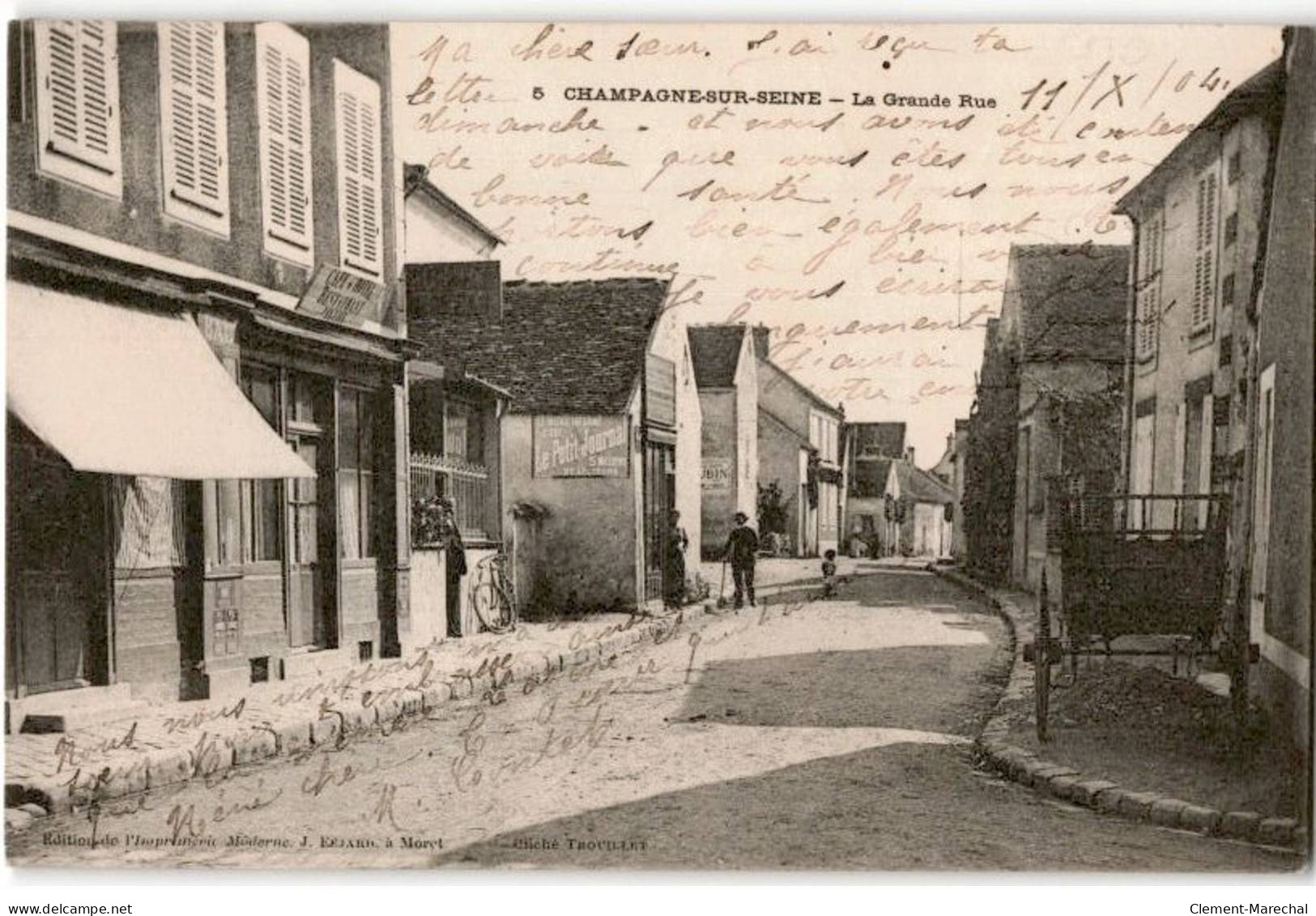 CHAMPAGNE-sur-SEINE: La Grande Rue - Très Bon état - Champagne Sur Seine