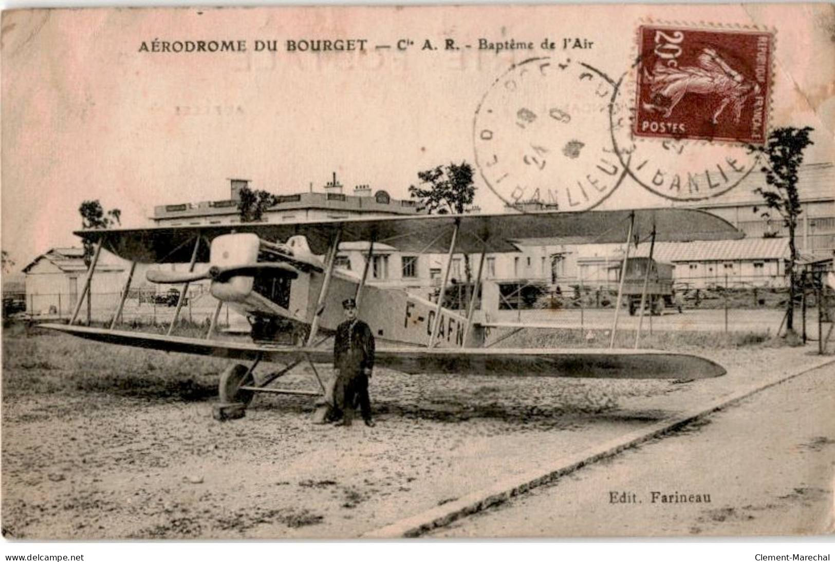 AVIATION: Aérodrome Du Bourget Cie A.R. Baptême Dde L'air - état - ....-1914: Voorlopers