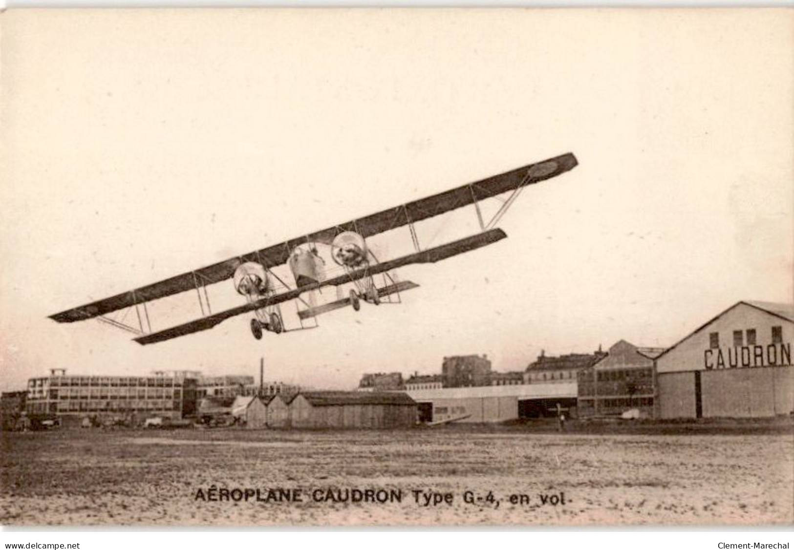 AVIATION: Aéroplane Caudron Type G-4 En Vol - Très Bon état - ....-1914: Précurseurs