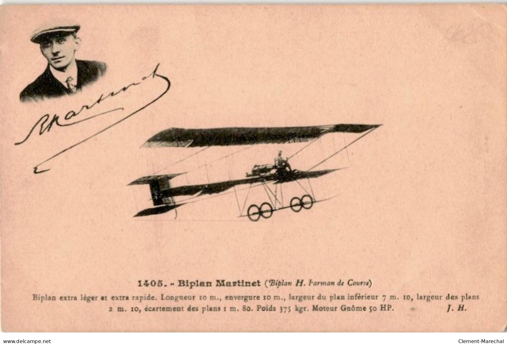 AVIATION: Biplan Martinet Extra Léger Et Extra Rapide - état - ....-1914: Vorläufer