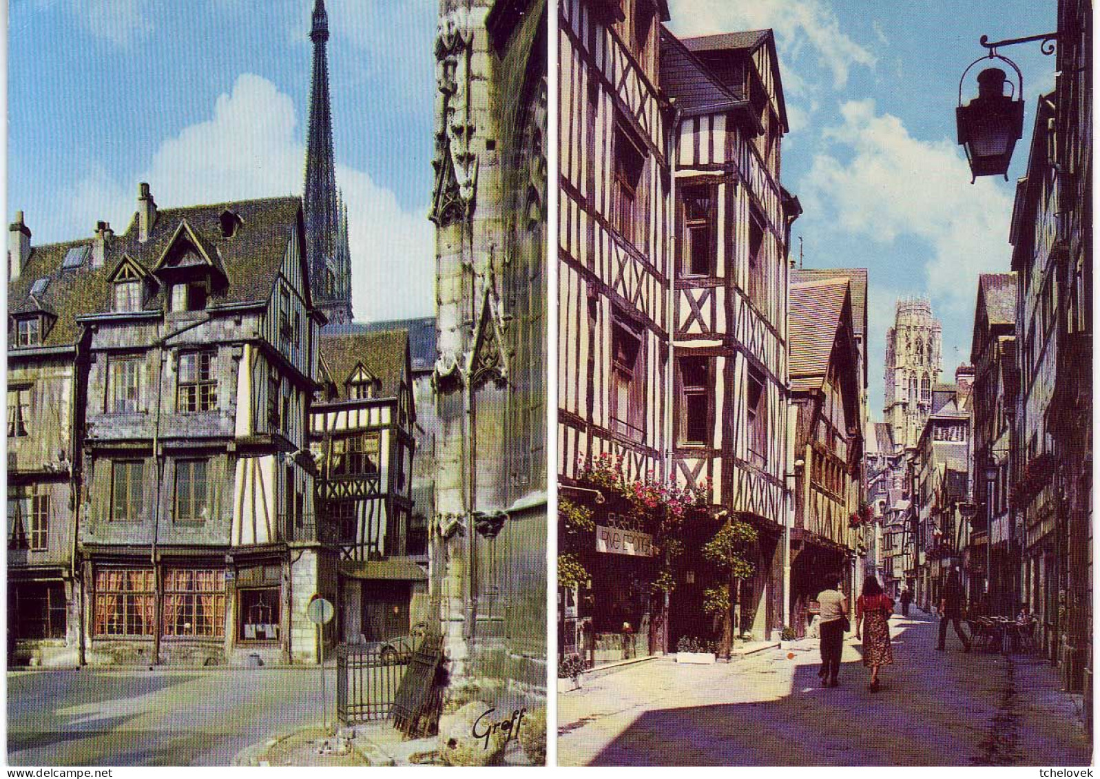 (76). SM. Rouen. Ed Greff N° 761.02 & 761.28 & 761.111 Vieilles Maison Eglise St Maclou Et Rue St Romain & 439 Eglise - Rouen