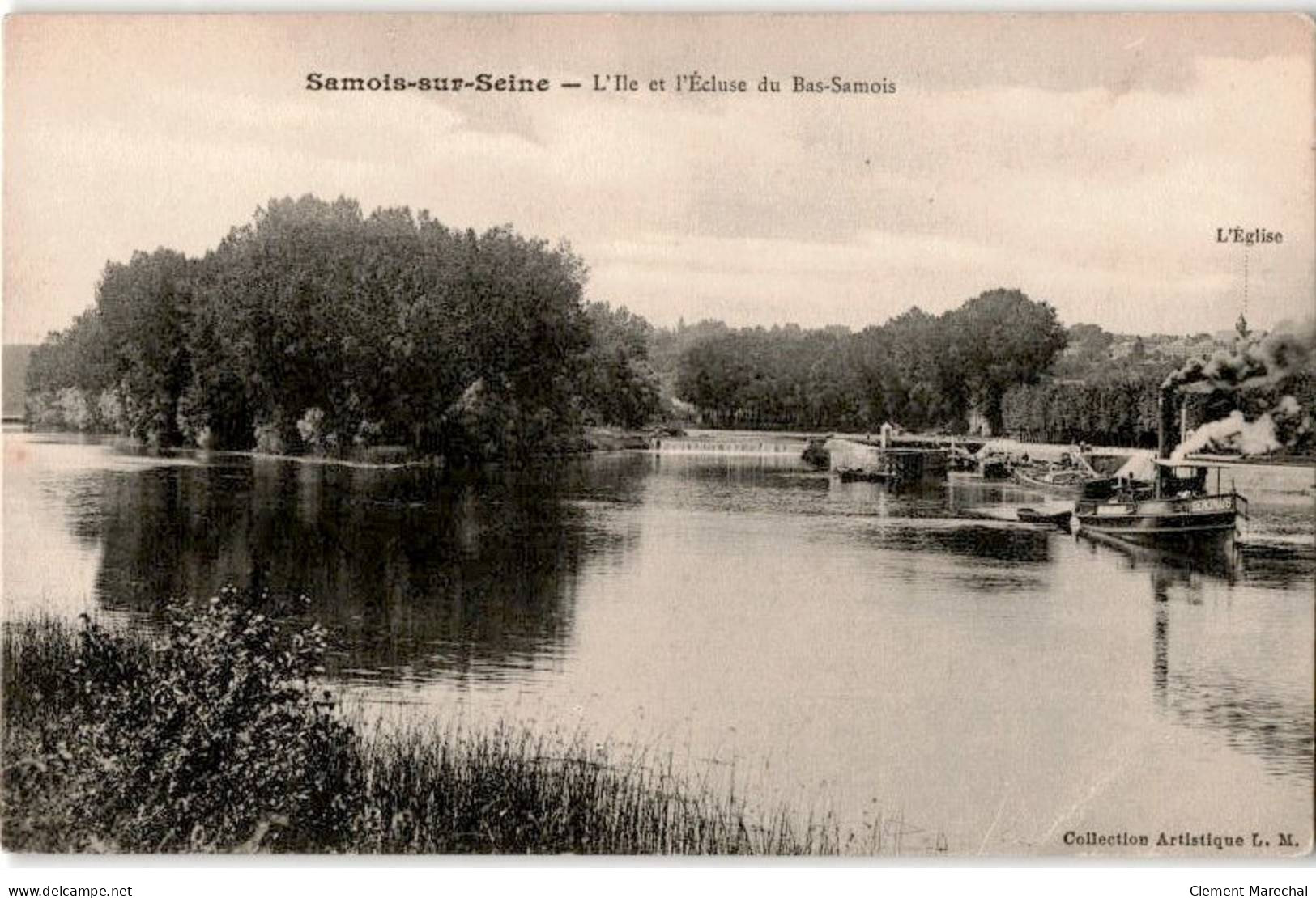 SAMOIS-sur-SEINE: L'ile Et L'écluse Du Bas-samois - Très Bon état - Samois