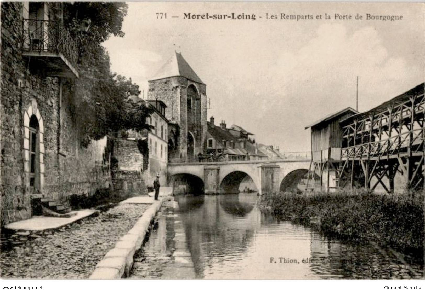 MORET-sur-LOING: Les Remparts Et La Porte De Bourgogne - Très Bon état - Moret Sur Loing