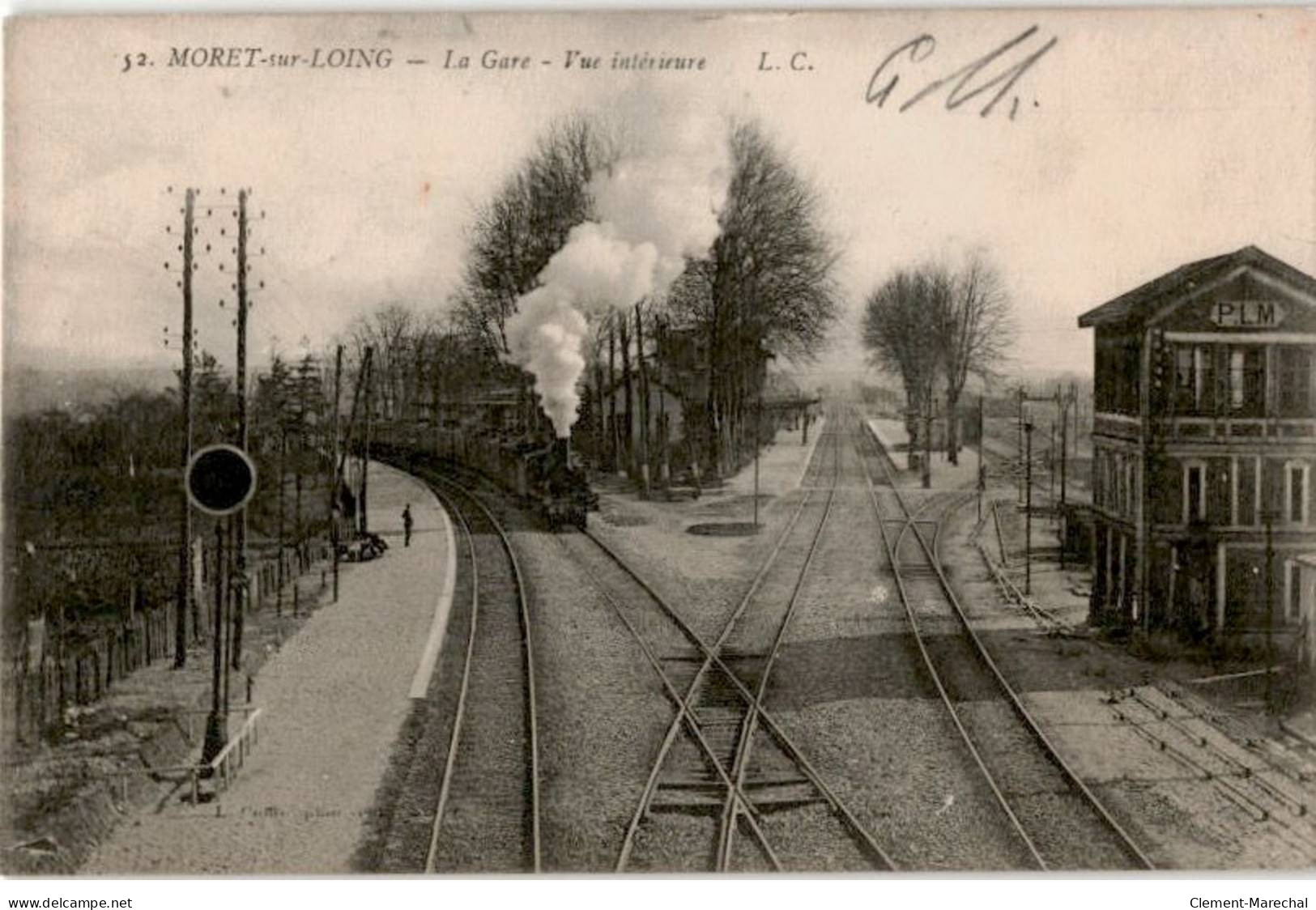 MORET-sur-LOING: La Gare, Vue Intérieure - Très Bon état - Moret Sur Loing