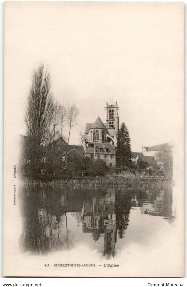 MORET-sur-LOING: L'église - Très Bon état - Moret Sur Loing