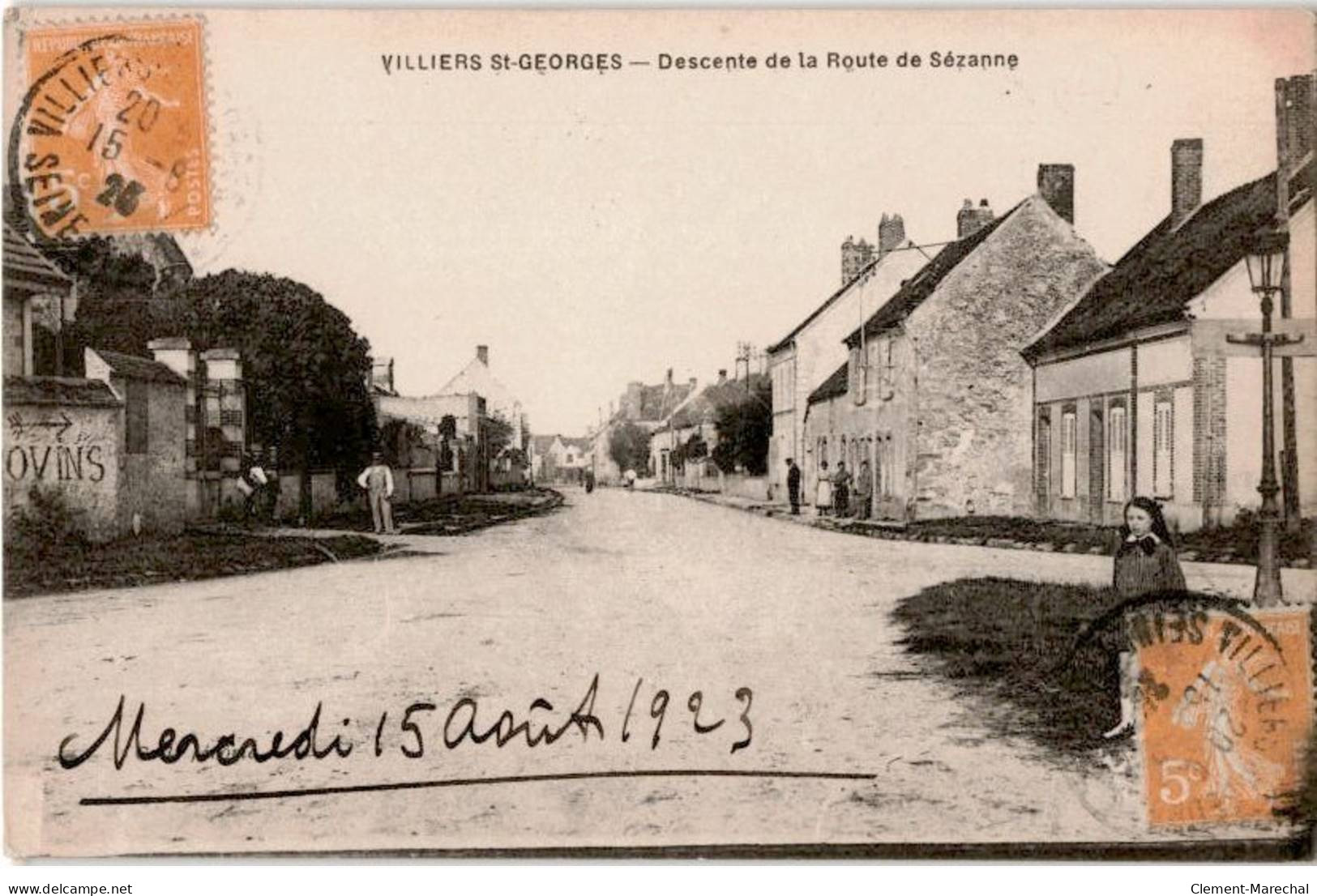 VILLIERS-SAINT-GEORGES: Descente De La Route De Sézanne - état - Villiers Saint Georges