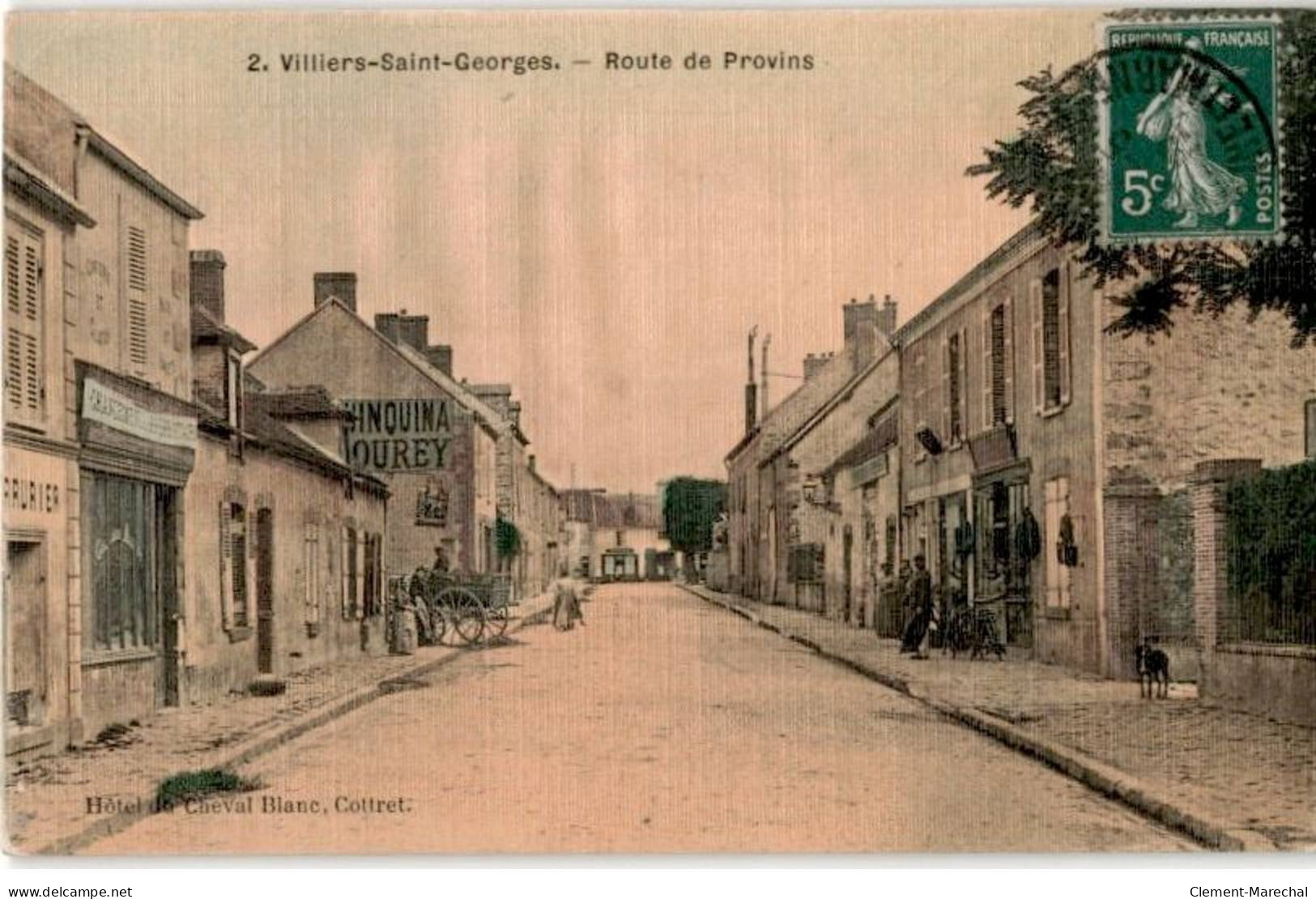 VILLIERS-SAINT-GEORGES: Route De Provins - Très Bon état - Villiers Saint Georges