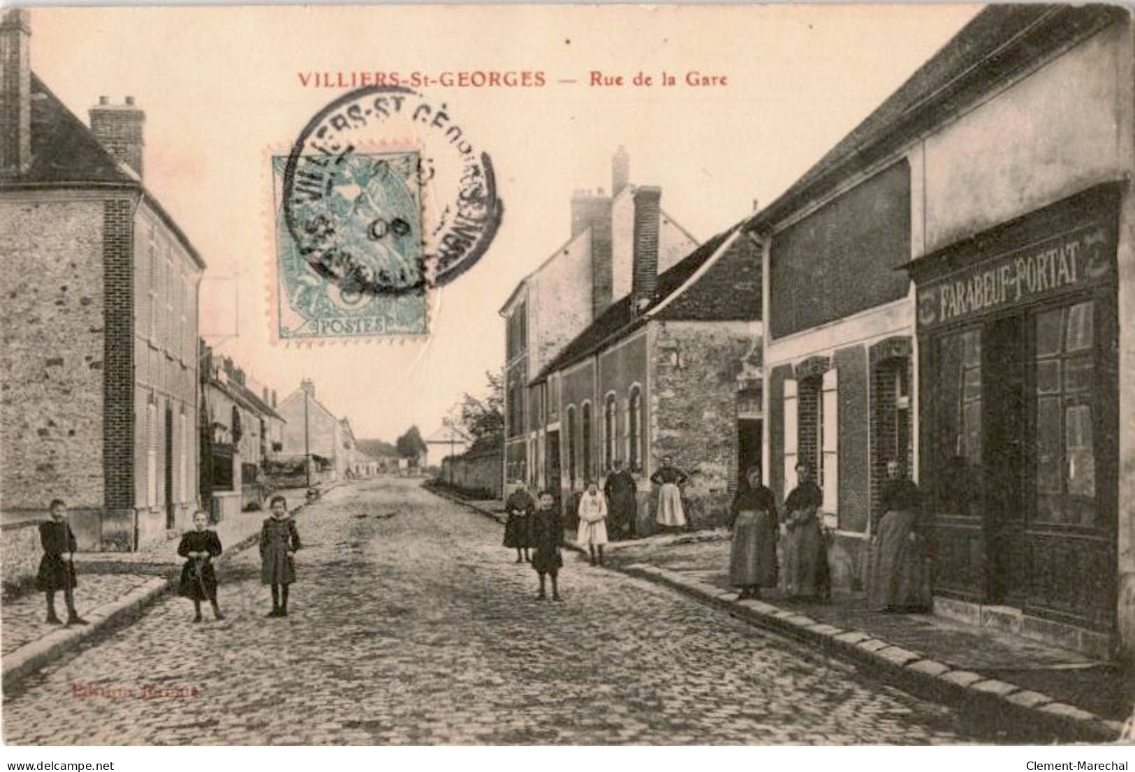 VILLIERS-SAINT-GEORGES: Rue De La Gare - Très Bon état - Villiers Saint Georges